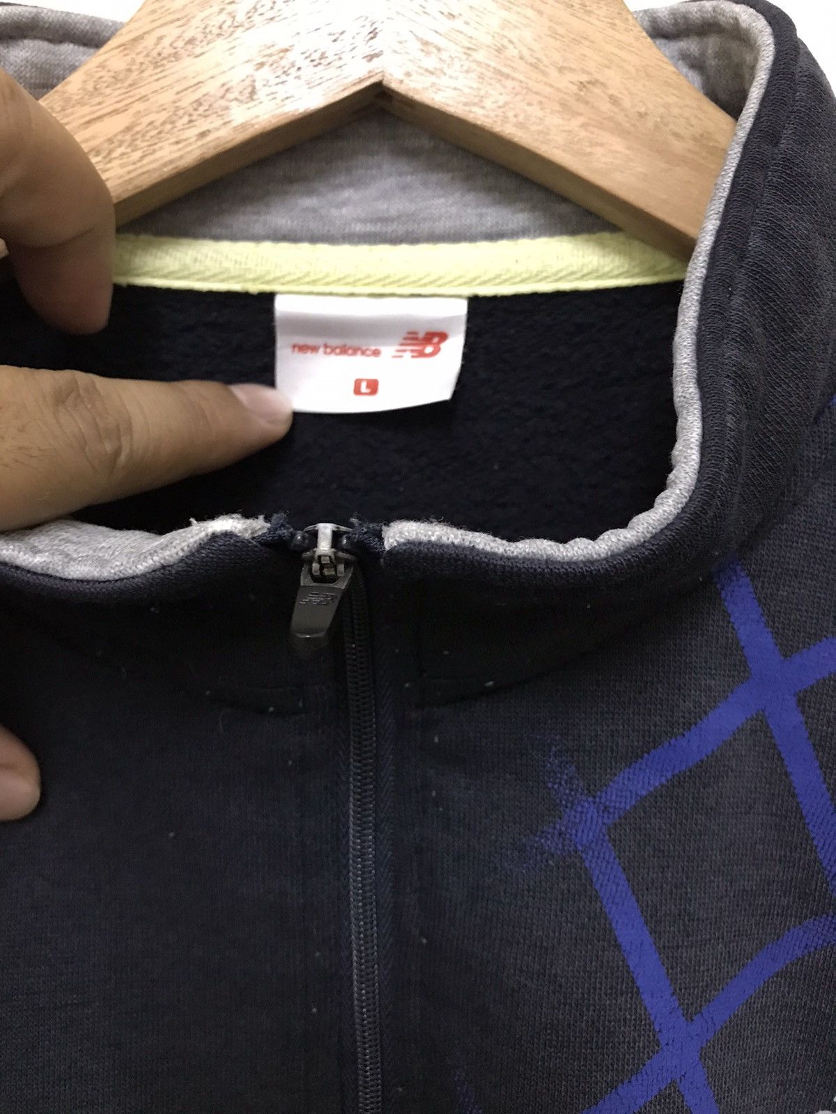 Japanese Brand × New Balance New Balance Sweatshirt Half Zip Small Logo Size US L / EU 52-54 / 3 - 5 Thumbnail