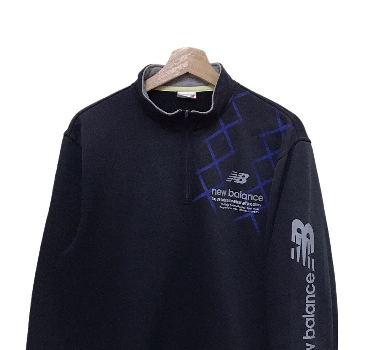 Japanese Brand × New Balance New Balance Sweatshirt Half Zip Small Logo Size US L / EU 52-54 / 3 - 2 Thumbnail