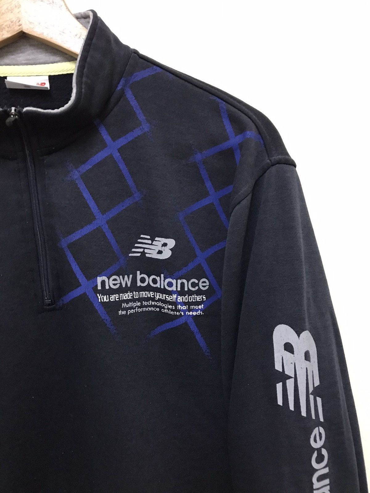 Japanese Brand × New Balance New Balance Sweatshirt Half Zip Small Logo Size US L / EU 52-54 / 3 - 4 Thumbnail