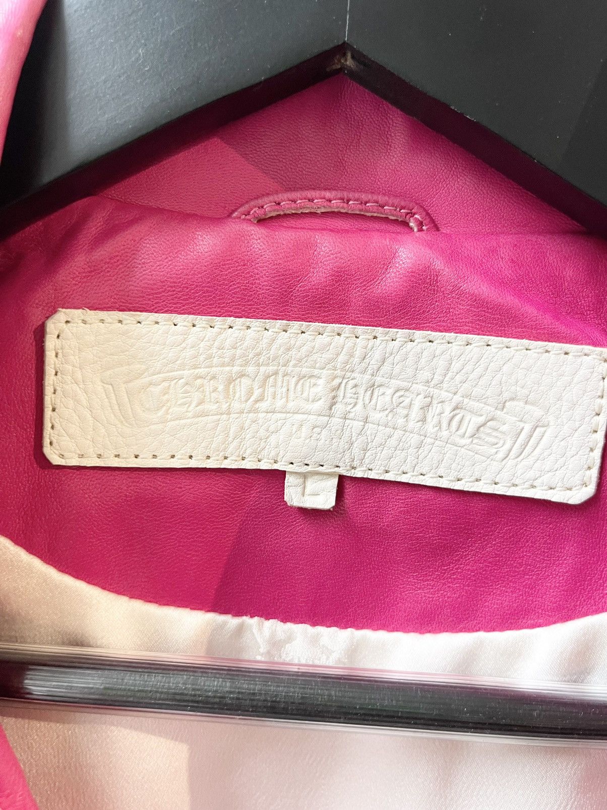 Chrome Hearts Chrome Hearts CRAZY CUSTOM PINK LEATHER JACKET Size L / US 10 / IT 46 - 10 Thumbnail