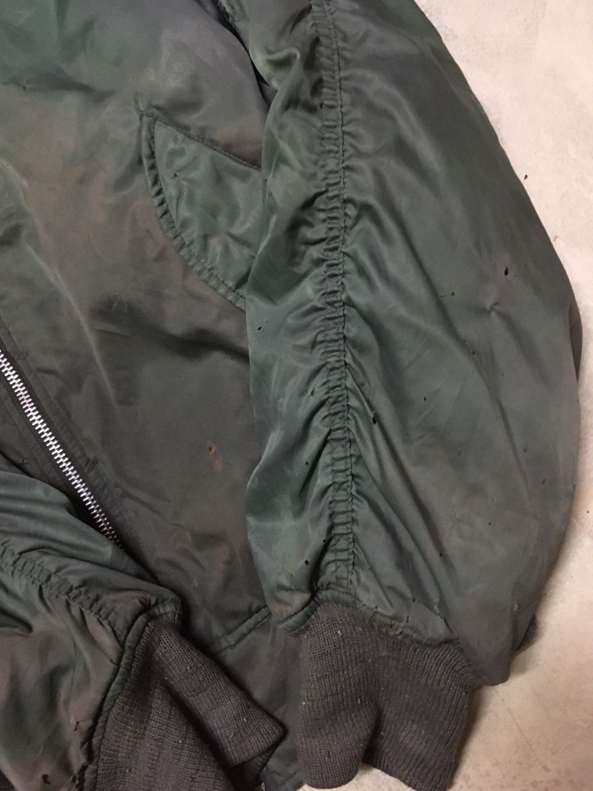 Vintage Vintage USAF Distressed Bomber Style Jacket Size US L / EU 52-54 / 3 - 9 Thumbnail