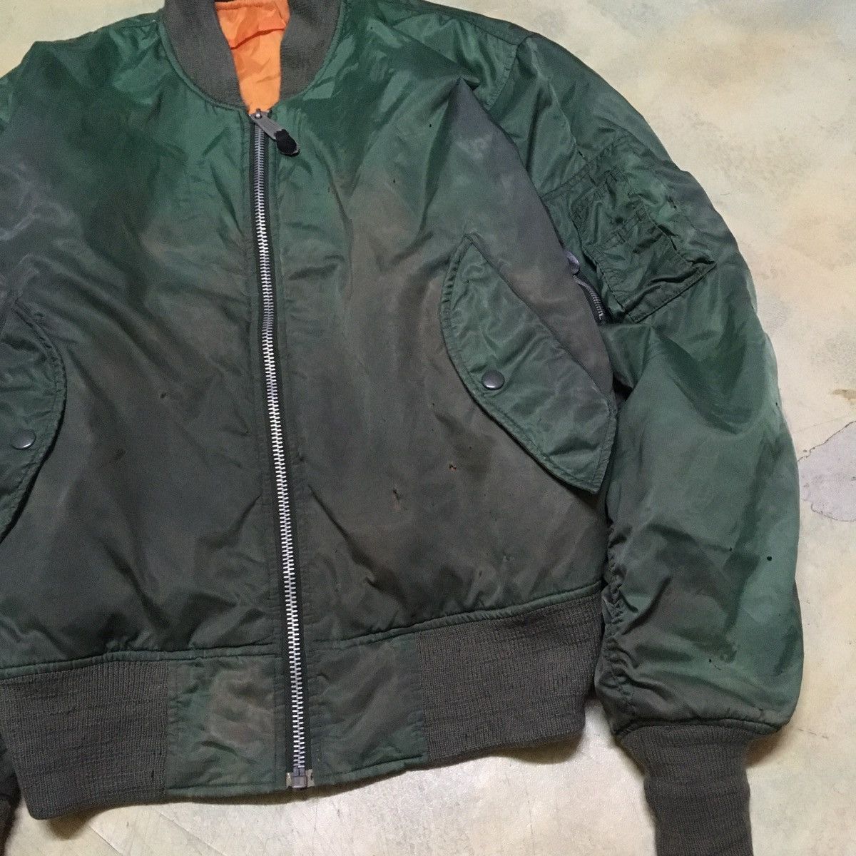 Vintage Vintage USAF Distressed Bomber Style Jacket Size US L / EU 52-54 / 3 - 3 Thumbnail
