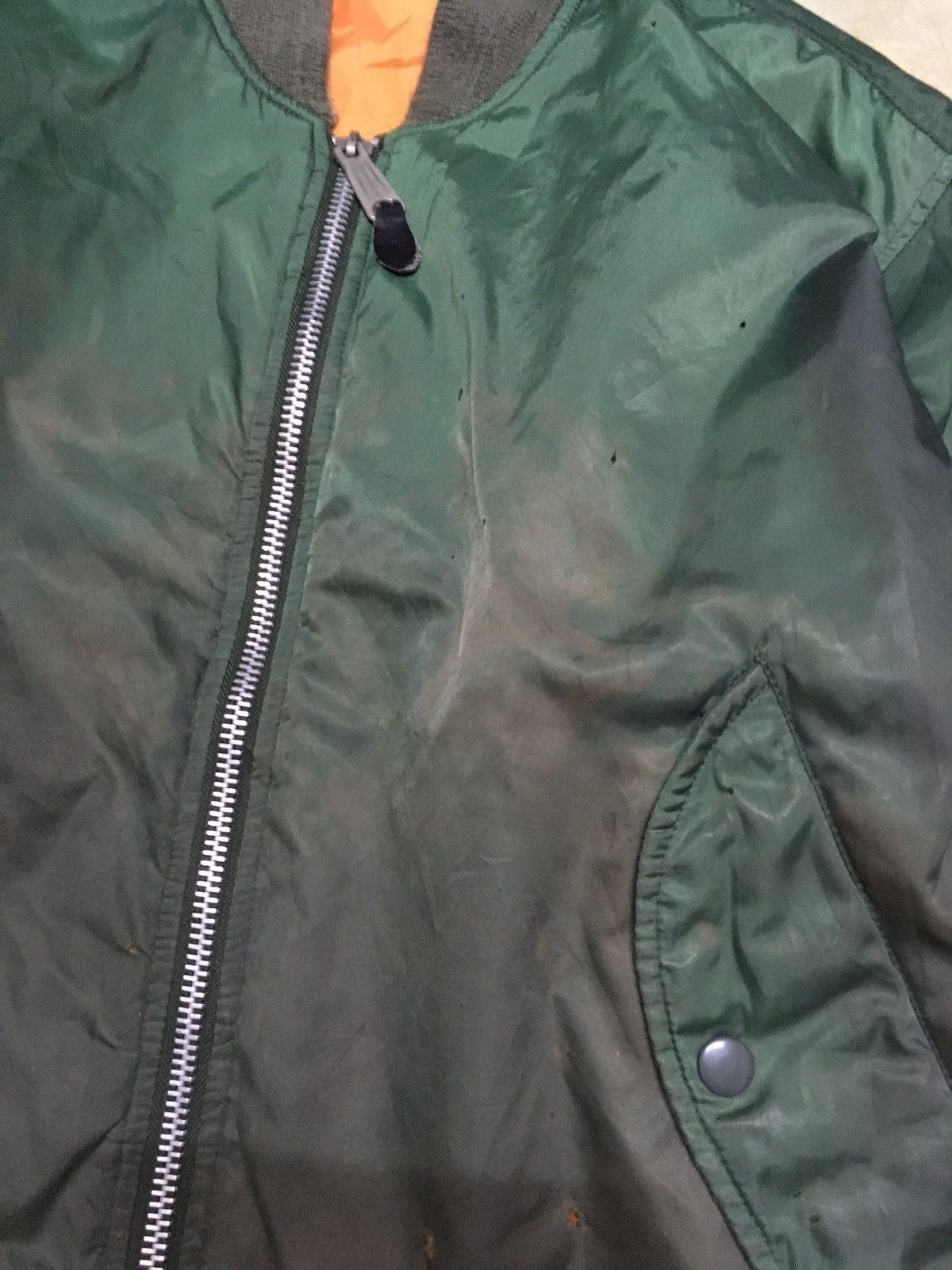 Vintage Vintage USAF Distressed Bomber Style Jacket Size US L / EU 52-54 / 3 - 5 Thumbnail
