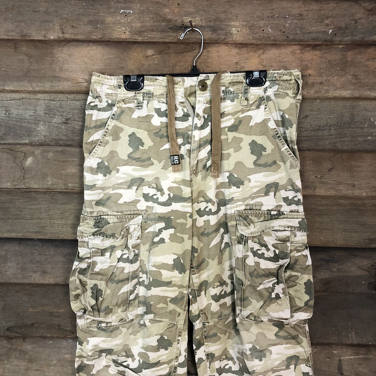 Japanese Brand DL Real Crush Clothing Camo Multipocket Cargo Pants #c951 Size US 30 / EU 46 - 2 Thumbnail