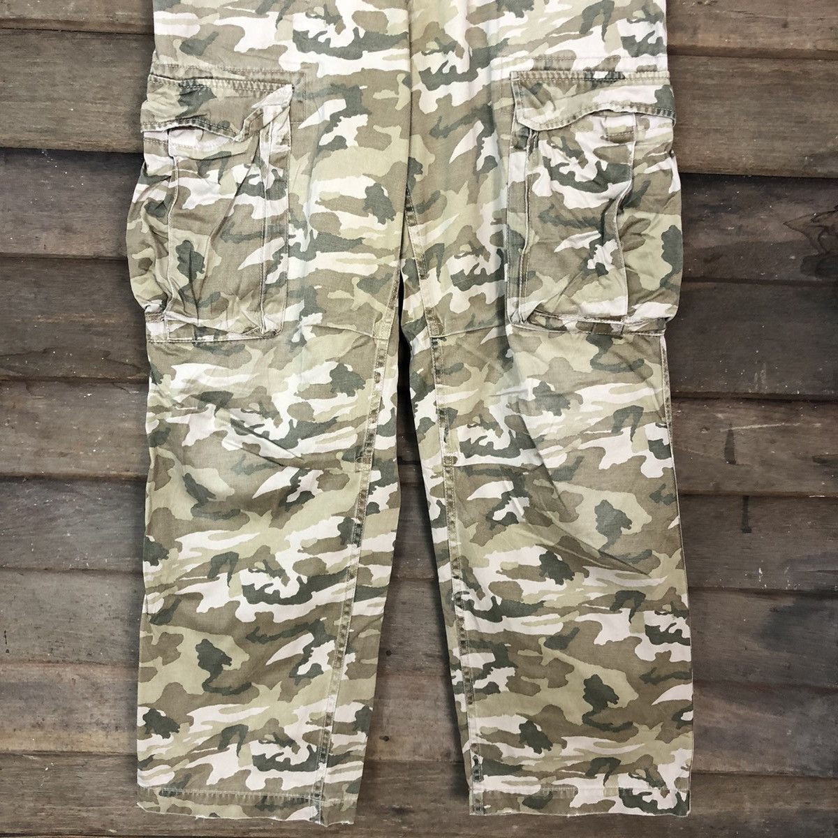 Japanese Brand DL Real Crush Clothing Camo Multipocket Cargo Pants #c951 Size US 30 / EU 46 - 3 Thumbnail