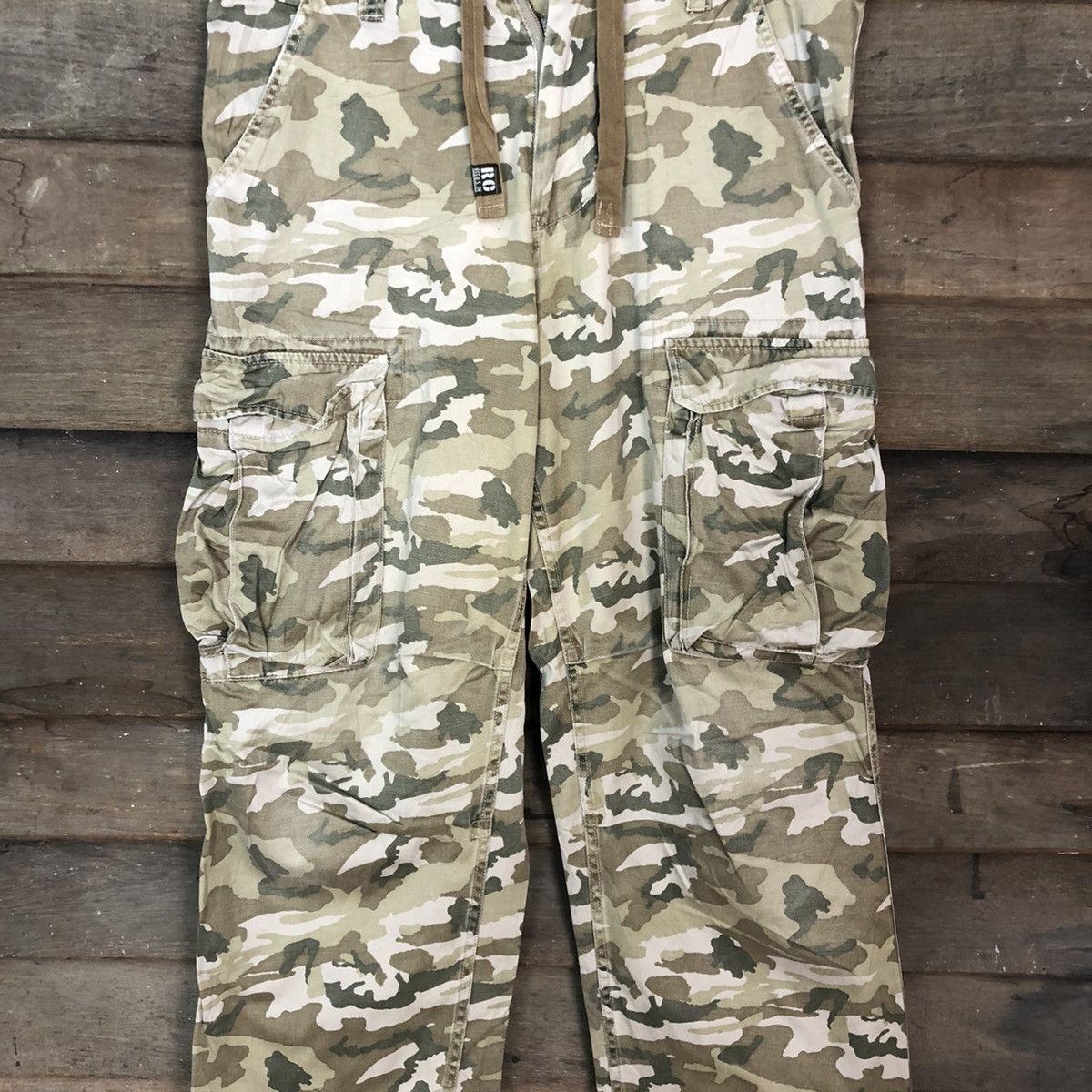Japanese Brand DL Real Crush Clothing Camo Multipocket Cargo Pants #c951 Size US 30 / EU 46 - 4 Thumbnail