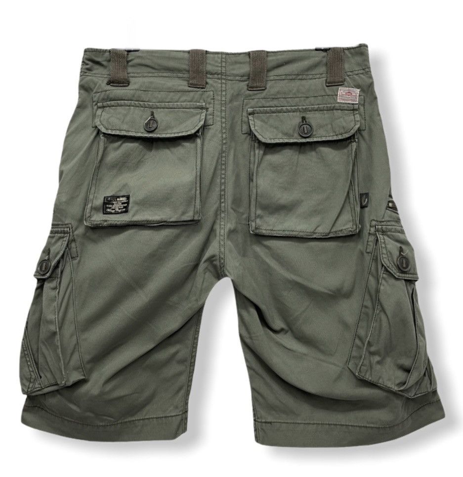 image of Back Number Military Shorts Travis Scott Style in Army Green, Men's (Size 32)