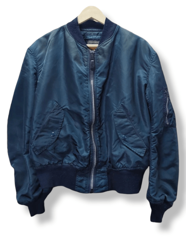 Alpha Industries × Vintage Faded Thrashed Alpha Industries Bomber Jacket Size US M / EU 48-50 / 2 - 1 Thumbnail
