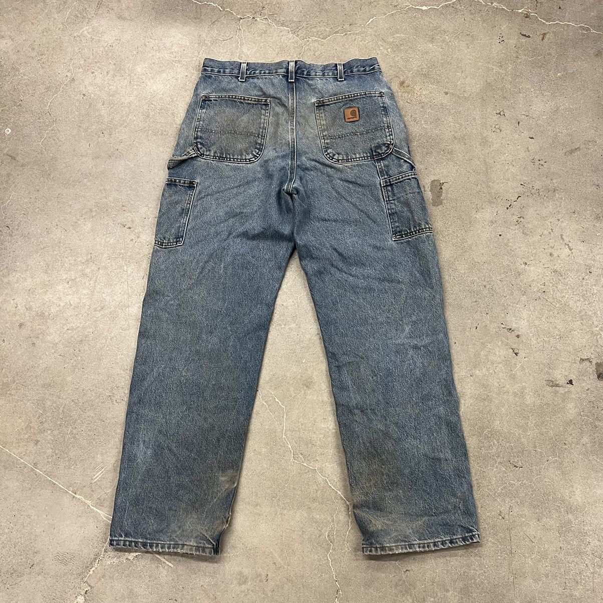 Carhartt Carhartt double knee jeans faded vintage workwear Size US 32 / EU 48 - 4 Thumbnail