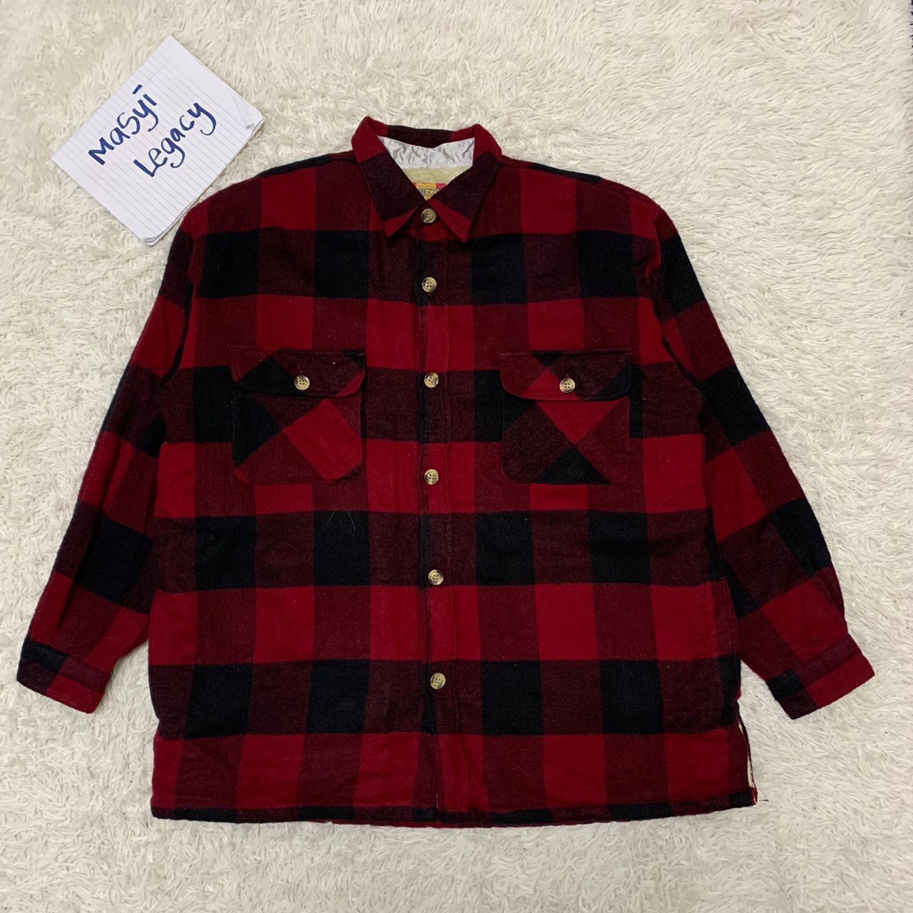 Flannel Famous original Bob-Cox deep pile flannel jacket Size US L / EU 52-54 / 3 - 1 Thumbnail