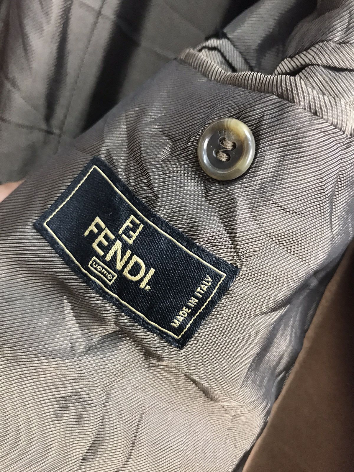 Fendi 🔥BEST OFFER 🔥Fendi wool long coat jacket button up Size US XL / EU 56 / 4 - 8 Thumbnail