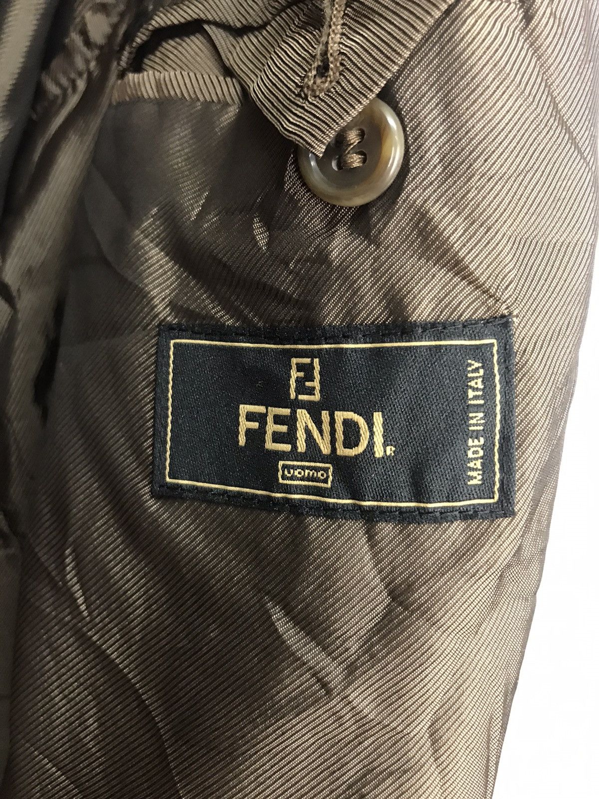 Fendi 🔥BEST OFFER 🔥Fendi wool long coat jacket button up Size US XL / EU 56 / 4 - 5 Thumbnail