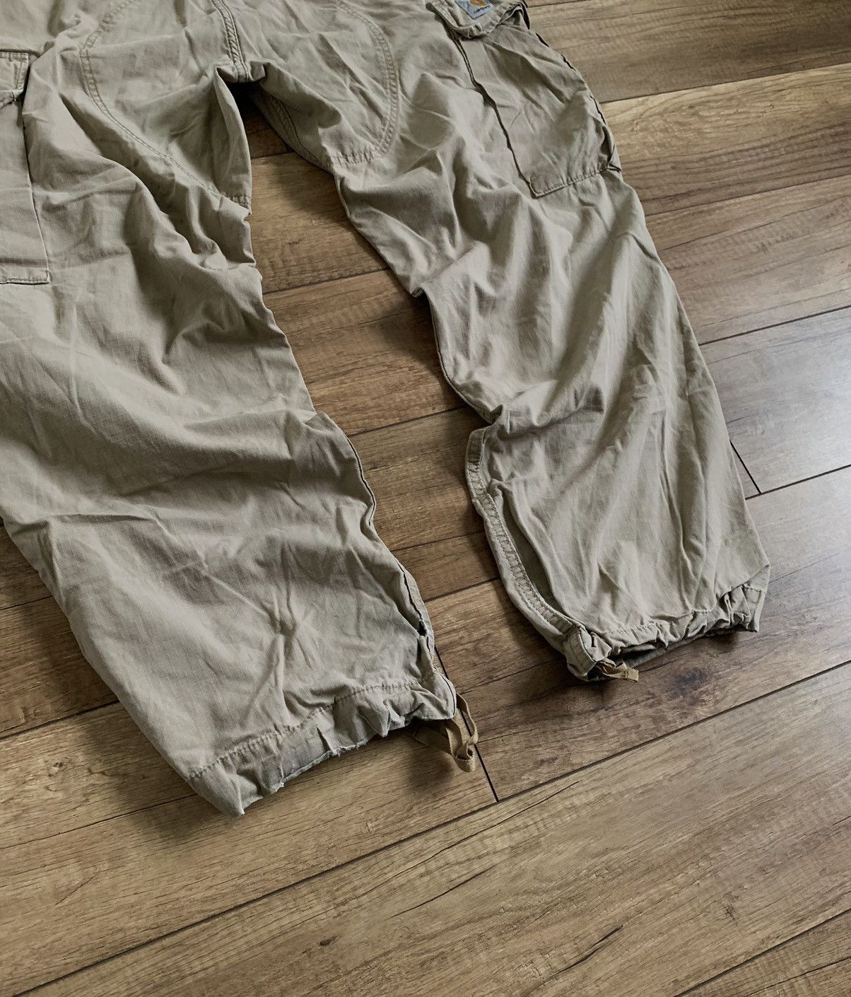 Carhartt Vintage Carhartt Distressed Beige Sand Cargo Work Pants Size US 36 / EU 52 - 8 Thumbnail
