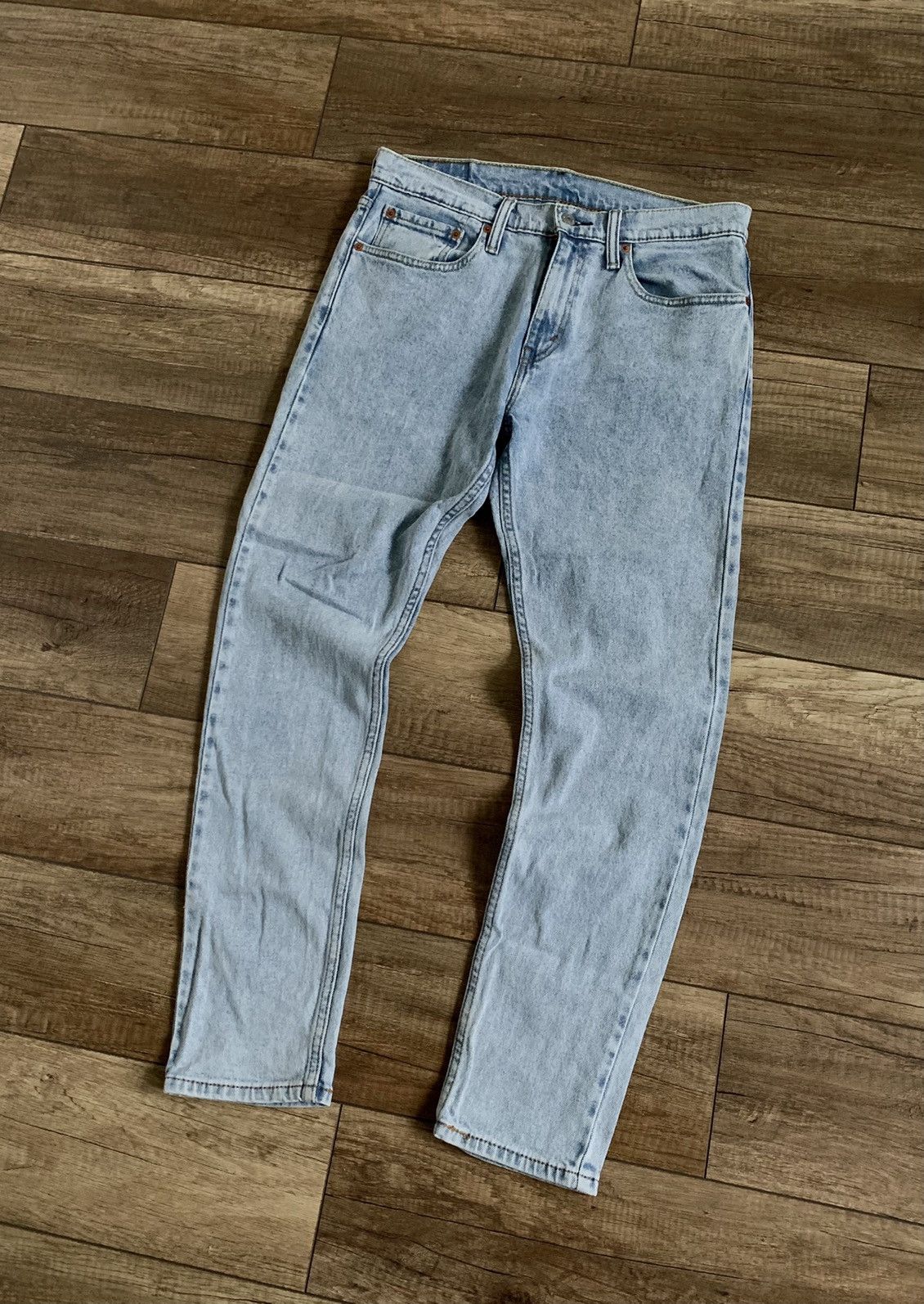 Levi's Vintage Style Levi’s 512 Blue Washed Jeans Denim Pants Size US 31 - 3 Thumbnail