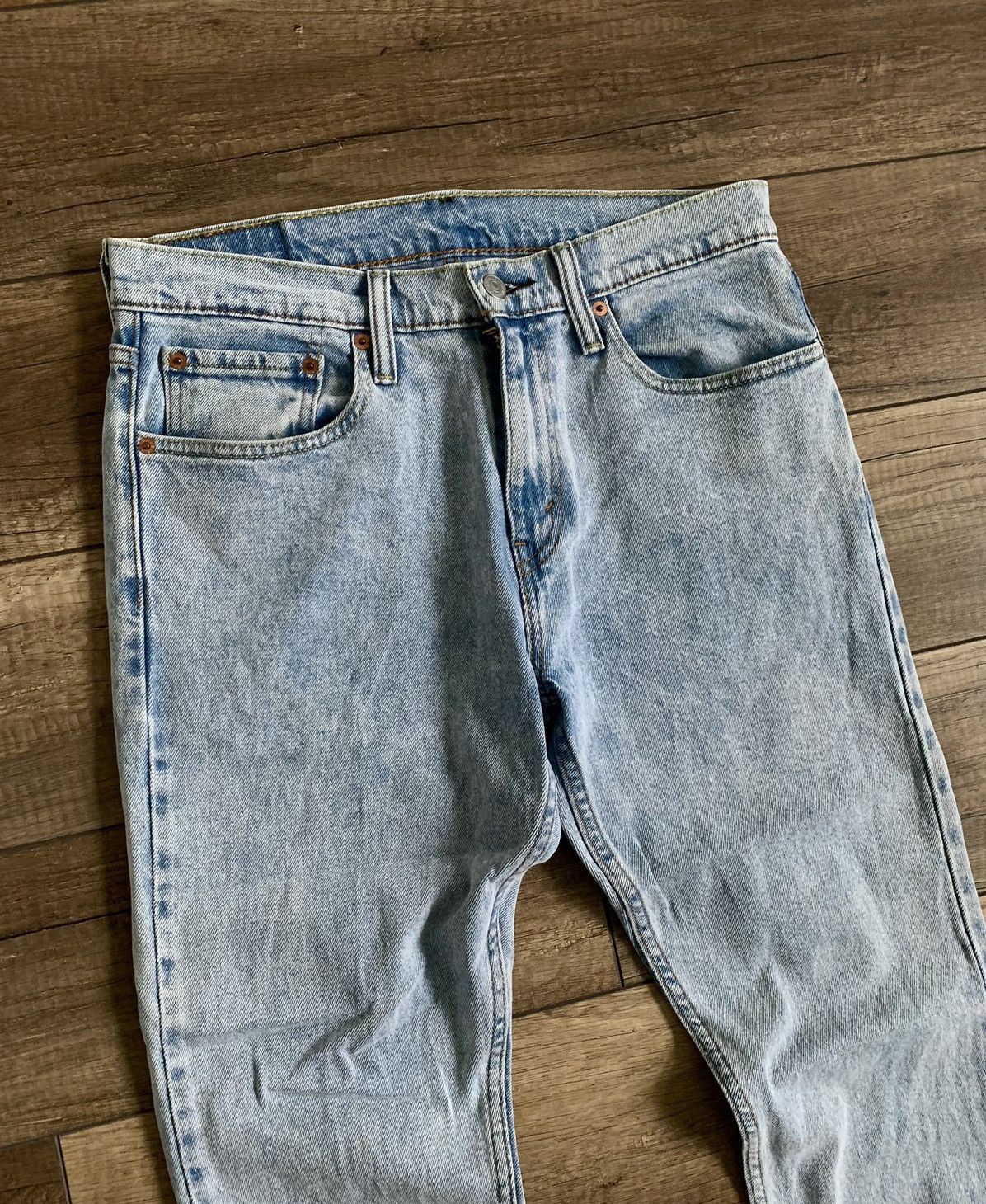 Levi's Vintage Style Levi’s 512 Blue Washed Jeans Denim Pants Size US 31 - 4 Thumbnail