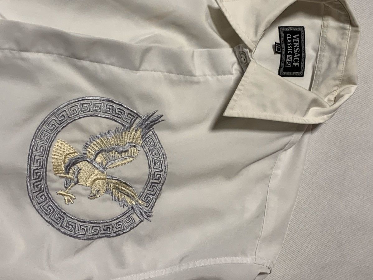 Versace Vintage Versace Eagle Relaxed Shirt Size US L / EU 52-54 / 3 - 6 Thumbnail