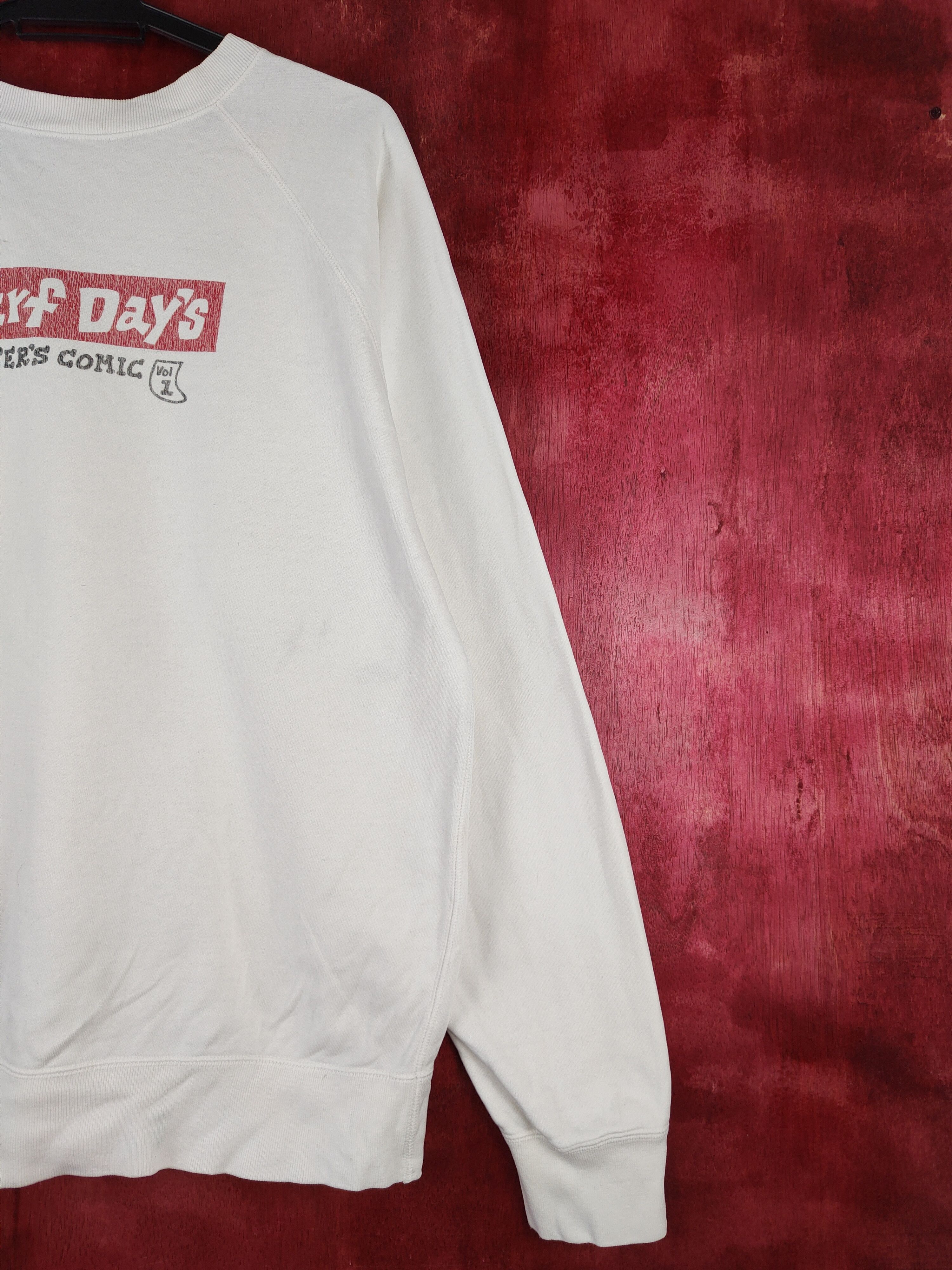 Japanese Brand Surf Days White Sweatshirt vintage #S668 Size US L / EU 52-54 / 3 - 12 Thumbnail