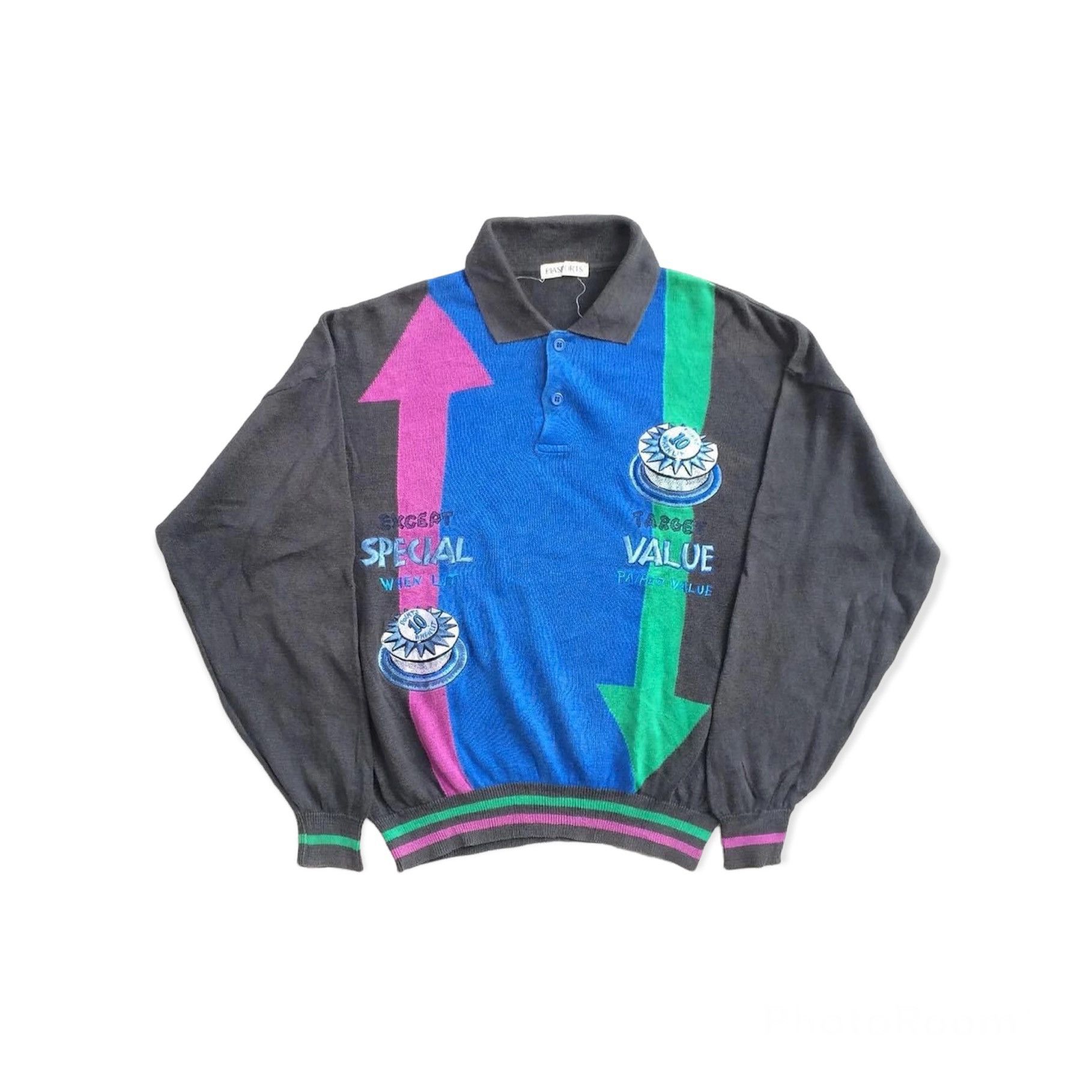 image of Retro Jacket x Vintage 90's Piasports Sweater Jumper Pullover Sweatshirts, Men's (Size Large)