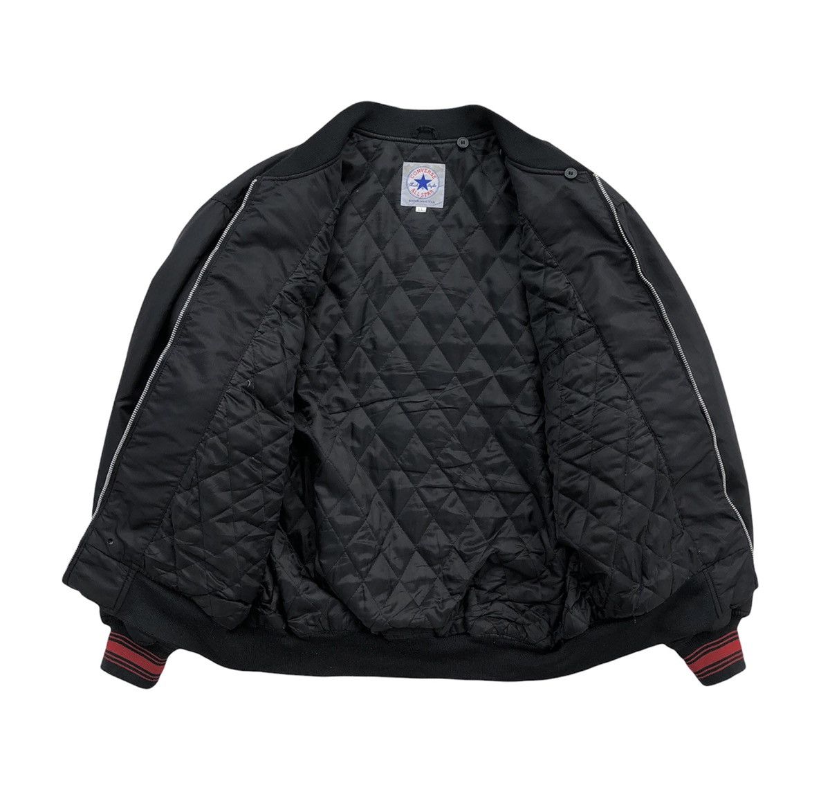 Converse VTG Converse Chuck Taylor Bomber Jacket with Embroidery Logo Size US L / EU 52-54 / 3 - 17 Thumbnail