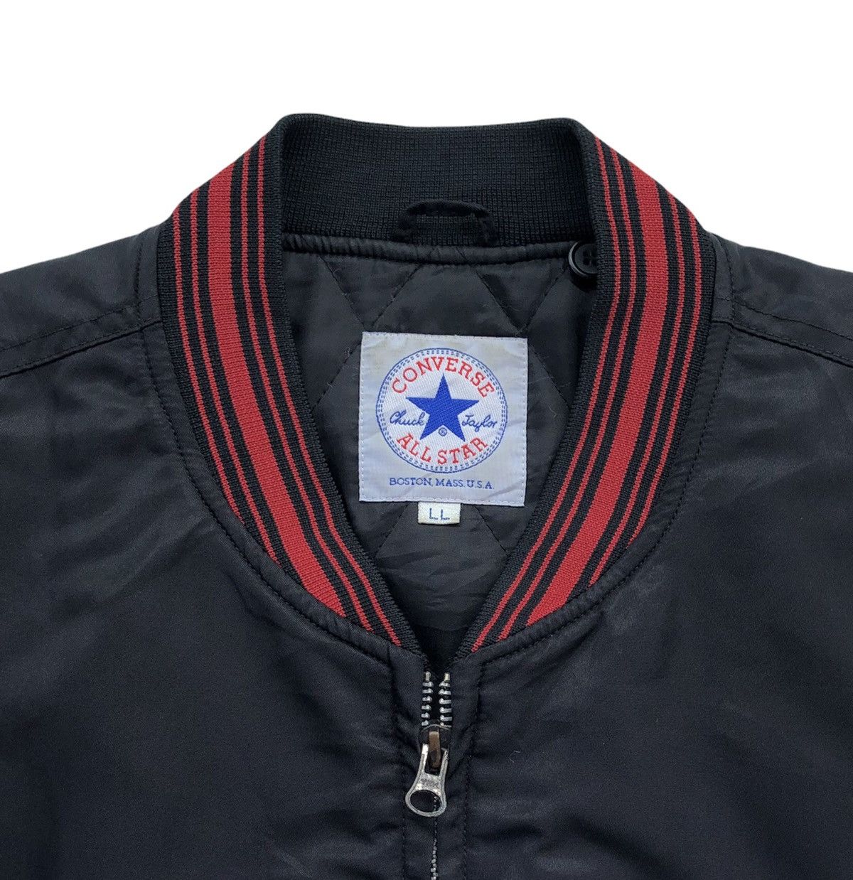 Converse VTG Converse Chuck Taylor Bomber Jacket with Embroidery Logo Size US L / EU 52-54 / 3 - 13 Thumbnail