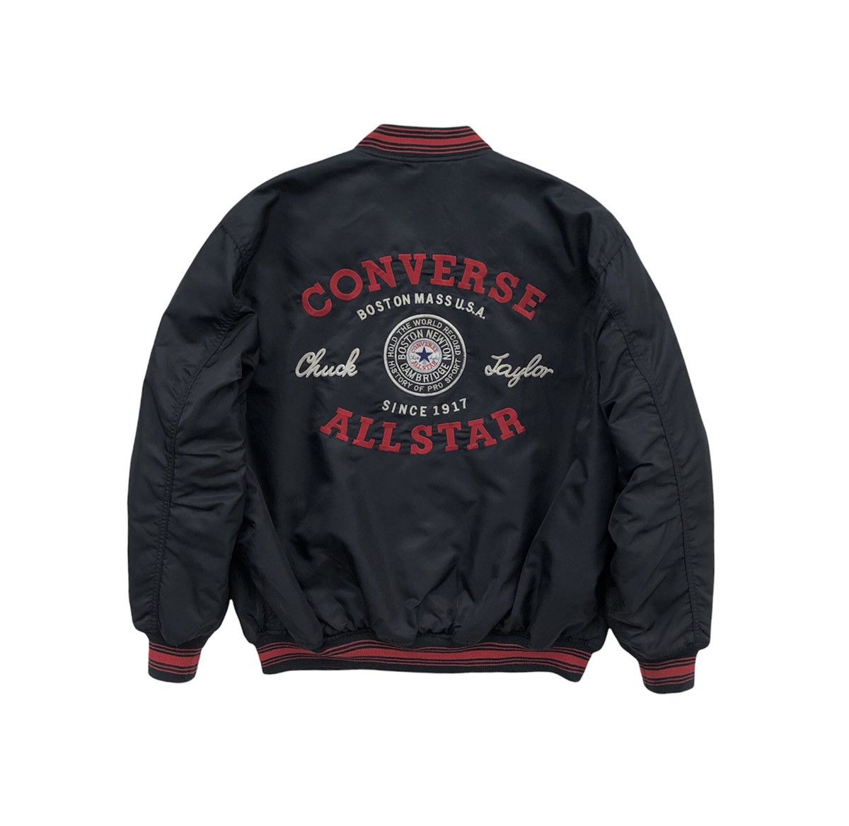 Converse VTG Converse Chuck Taylor Bomber Jacket with Embroidery Logo Size US L / EU 52-54 / 3 - 8 Thumbnail