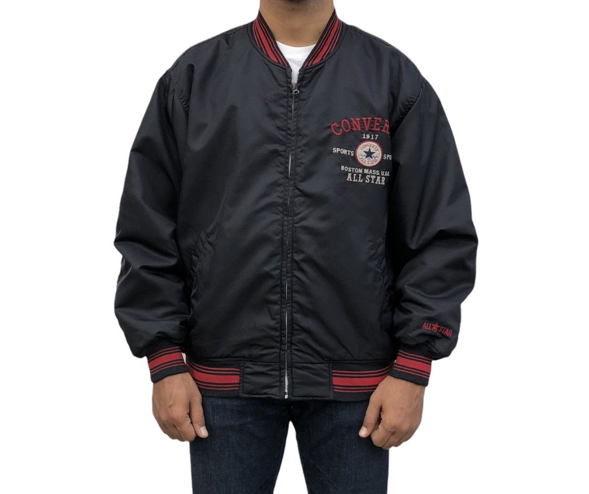 Converse VTG Converse Chuck Taylor Bomber Jacket with Embroidery Logo Size US L / EU 52-54 / 3 - 4 Thumbnail