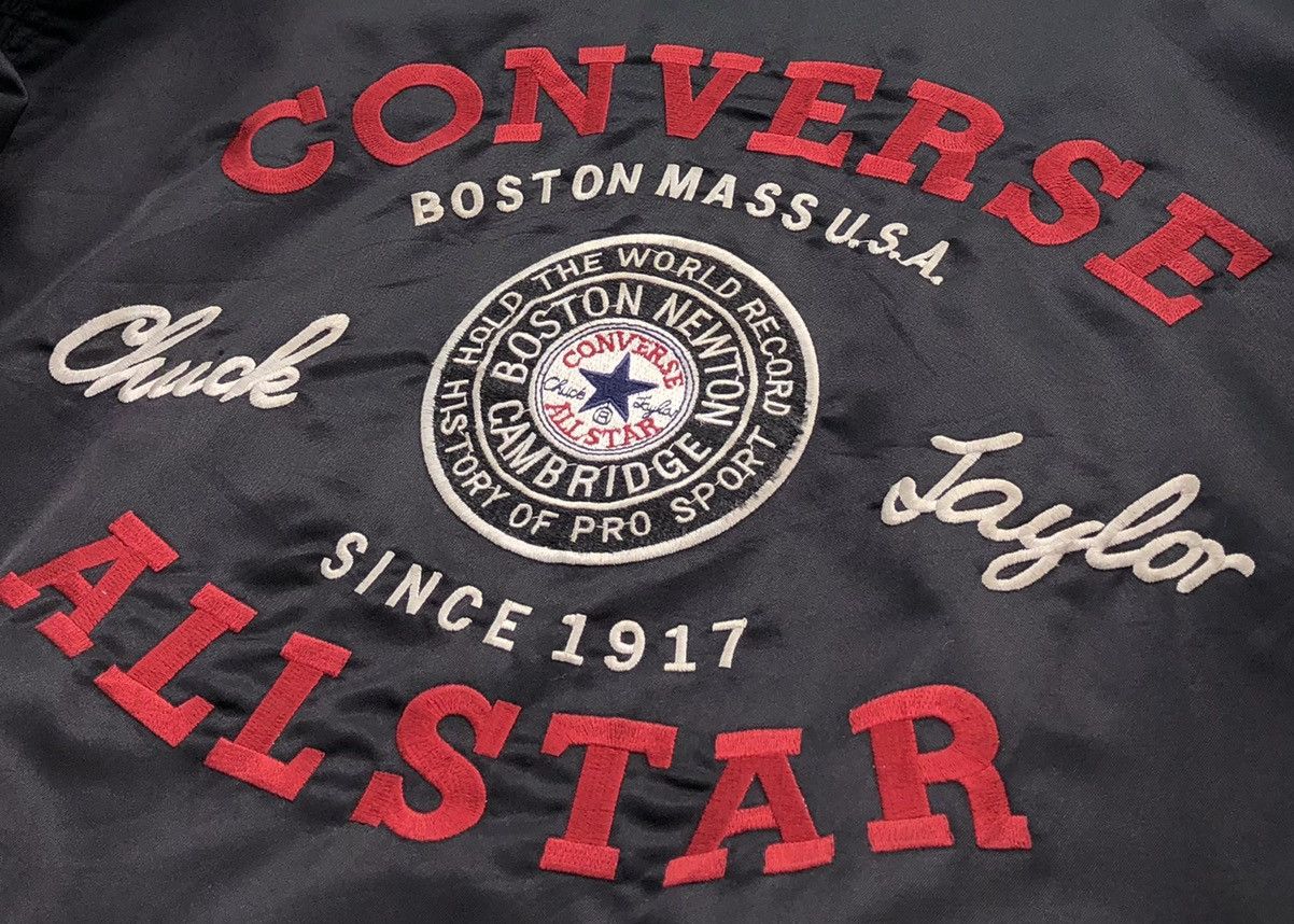 Converse VTG Converse Chuck Taylor Bomber Jacket with Embroidery Logo Size US L / EU 52-54 / 3 - 10 Thumbnail