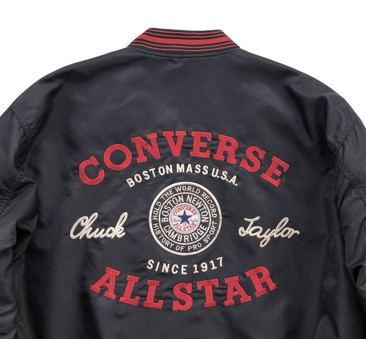 Converse VTG Converse Chuck Taylor Bomber Jacket with Embroidery Logo Size US L / EU 52-54 / 3 - 9 Thumbnail