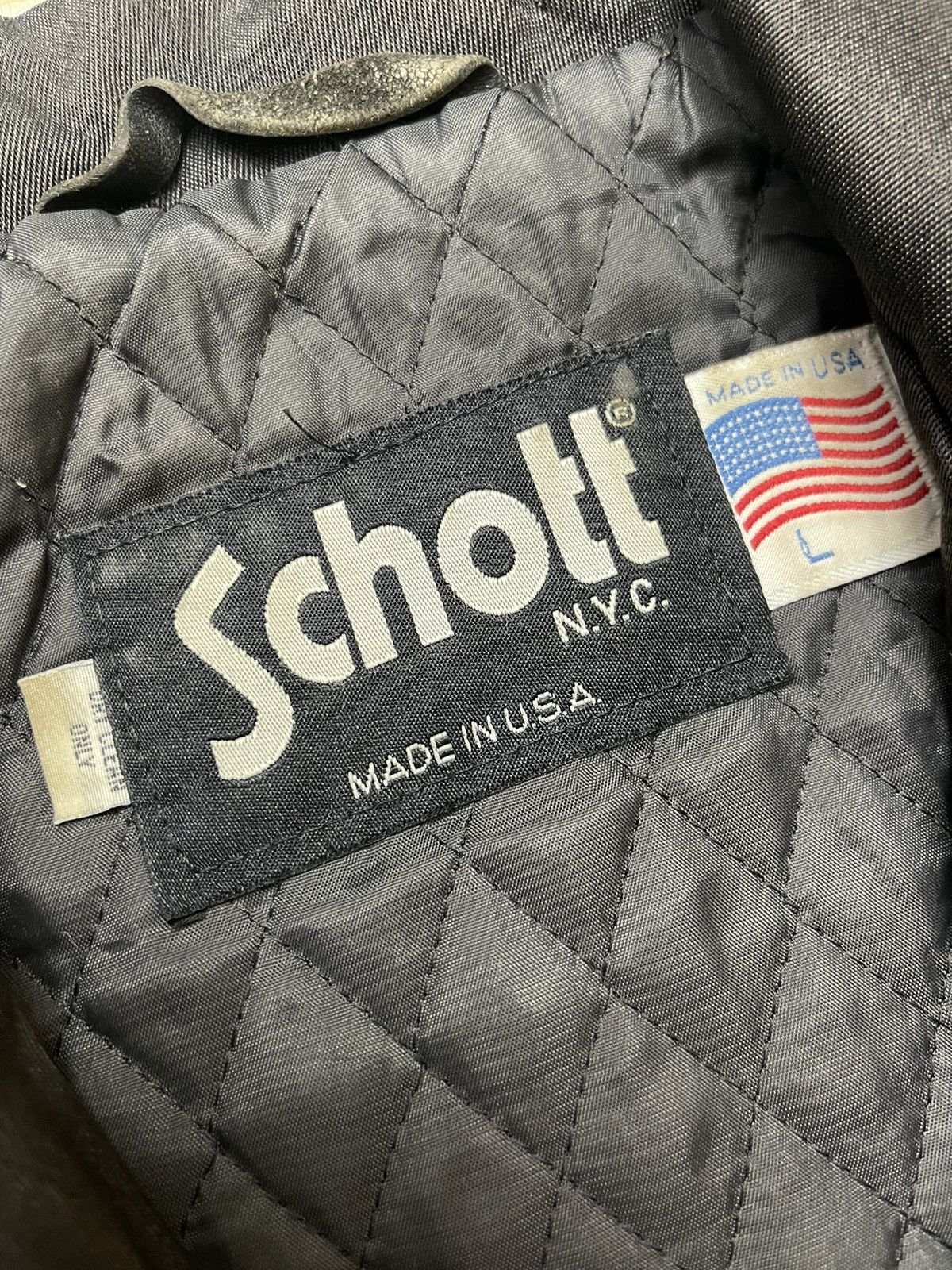 Schott 80s SCHOTT NYC BIKERS JACKET Size US L / EU 52-54 / 3 - 9 Thumbnail
