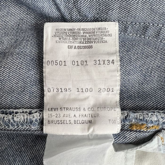 Vintage Vintage 2000s Levi's 501 Fit Distressed Indigo Denim Jeans ...