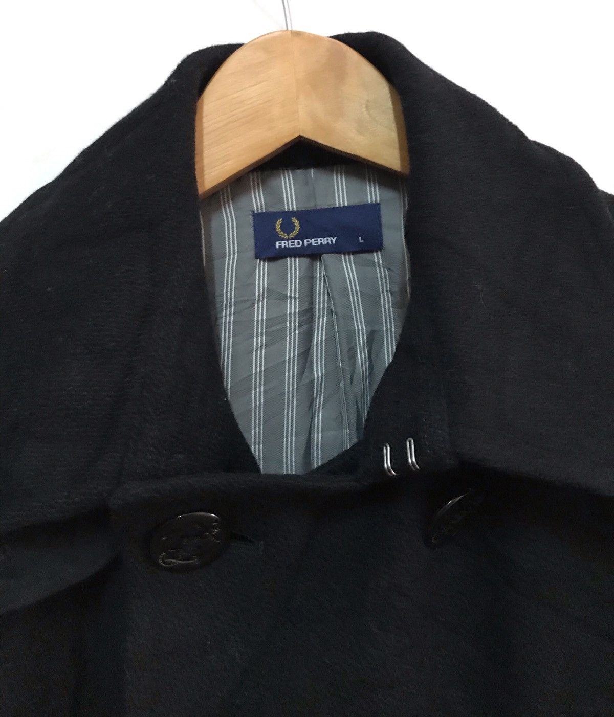 Fred Perry Pick up !! Fred Perry double breast coat Size US L / EU 52-54 / 3 - 3 Thumbnail