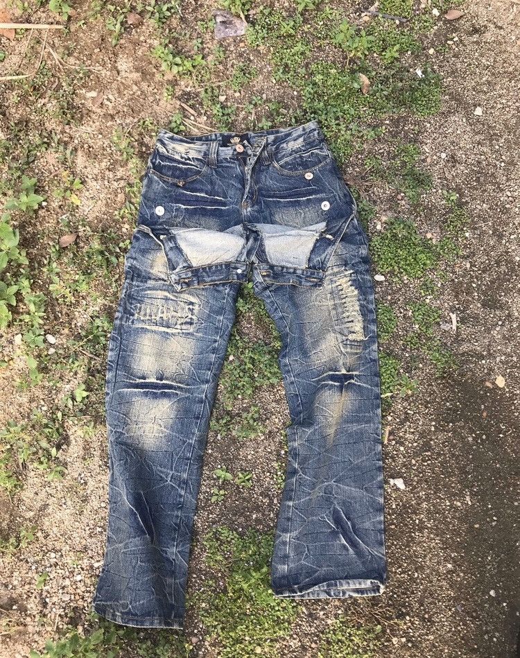 Hysteric Glamour 🔥need gone🔥 ROYAL JEANS DOUBLE WAIST STYLE DENIM JEANS s30 Size US 30 / EU 46 - 1 Thumbnail