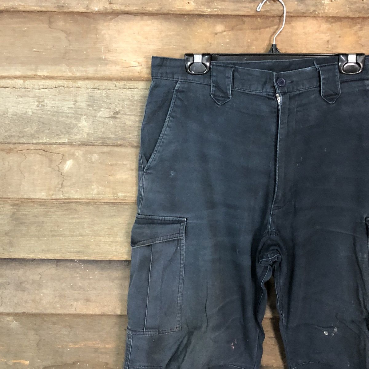 Japanese Brand DLL Japan Dark Blue Multipocket Cargo Pants #c957 Size US 34 / EU 50 - 6 Thumbnail