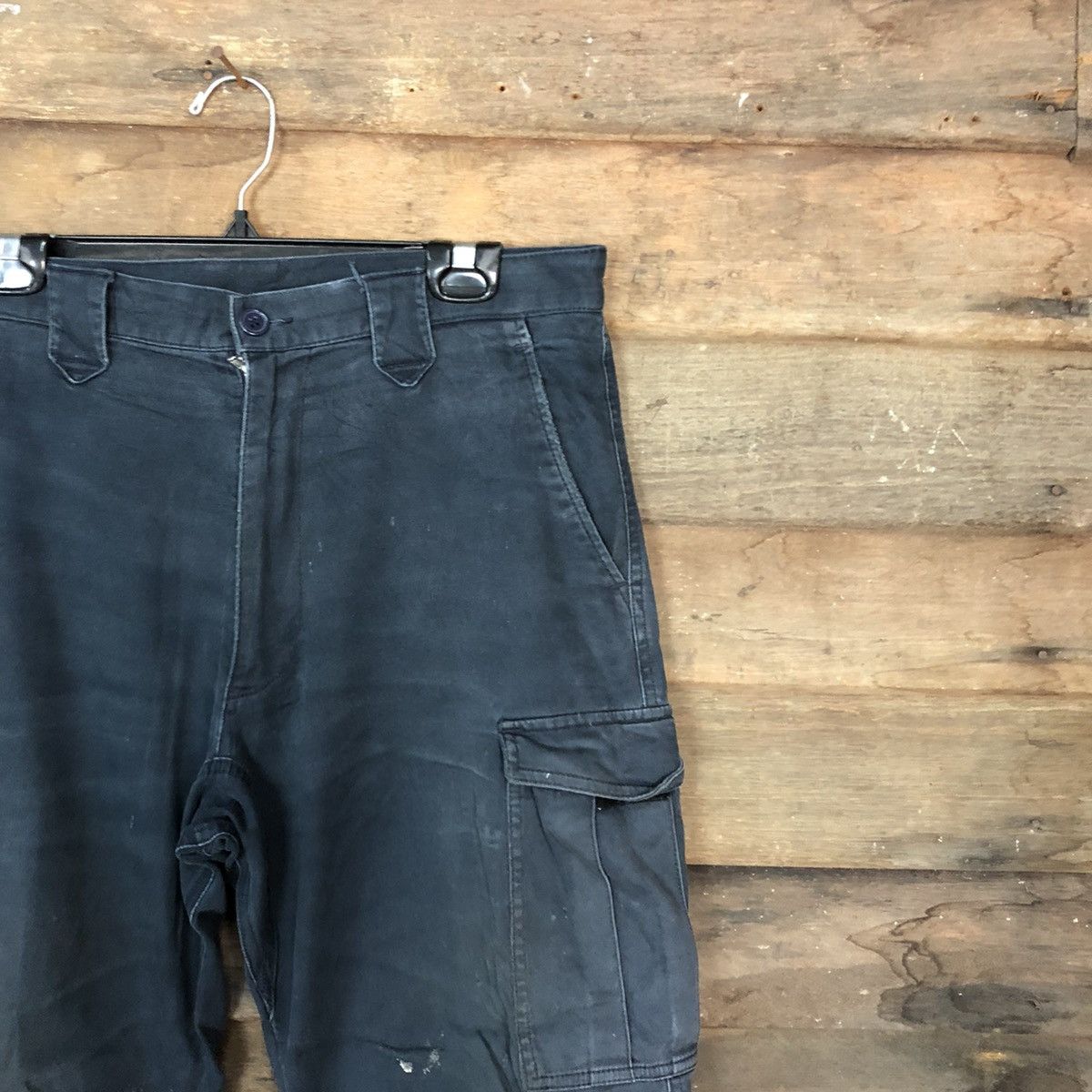 Japanese Brand DLL Japan Dark Blue Multipocket Cargo Pants #c957 Size US 34 / EU 50 - 5 Thumbnail