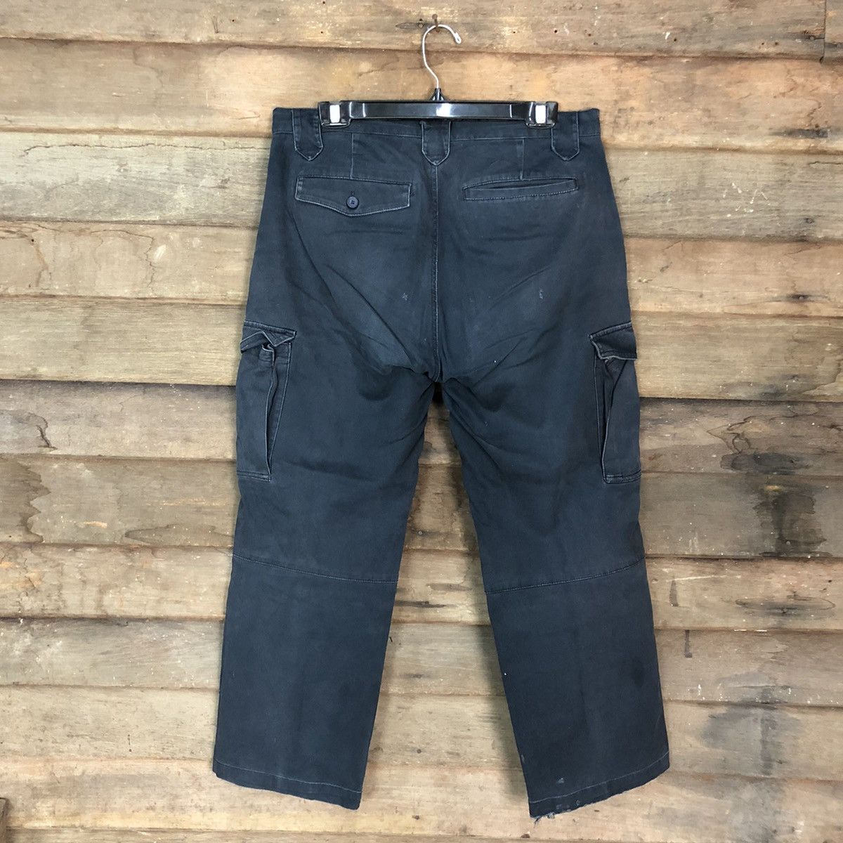 Japanese Brand DLL Japan Dark Blue Multipocket Cargo Pants #c957 Size US 34 / EU 50 - 8 Thumbnail