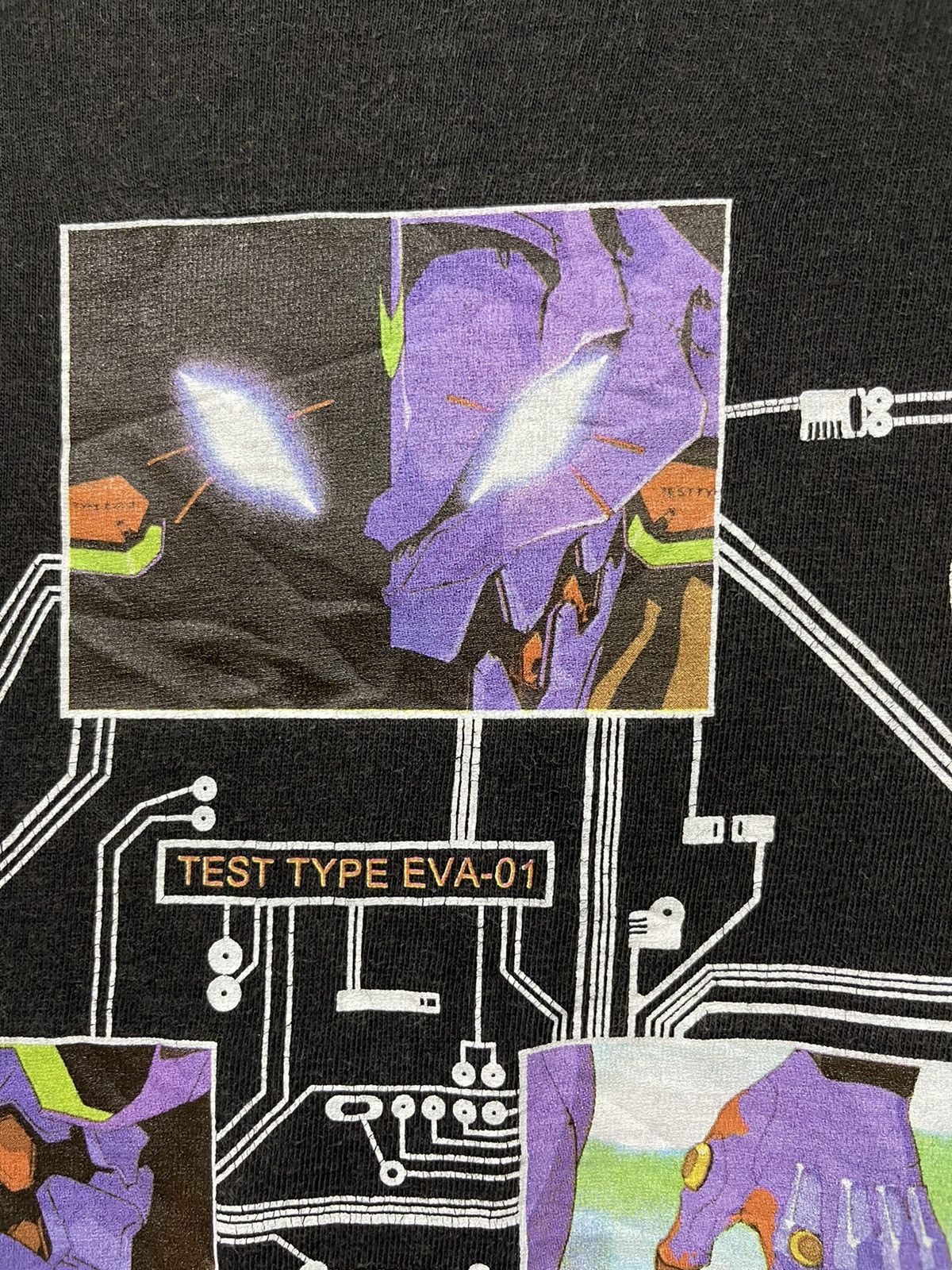 Anime Vintage Anime Neon Genesis Evangelion Cospa Faded Tee Size US L / EU 52-54 / 3 - 4 Thumbnail