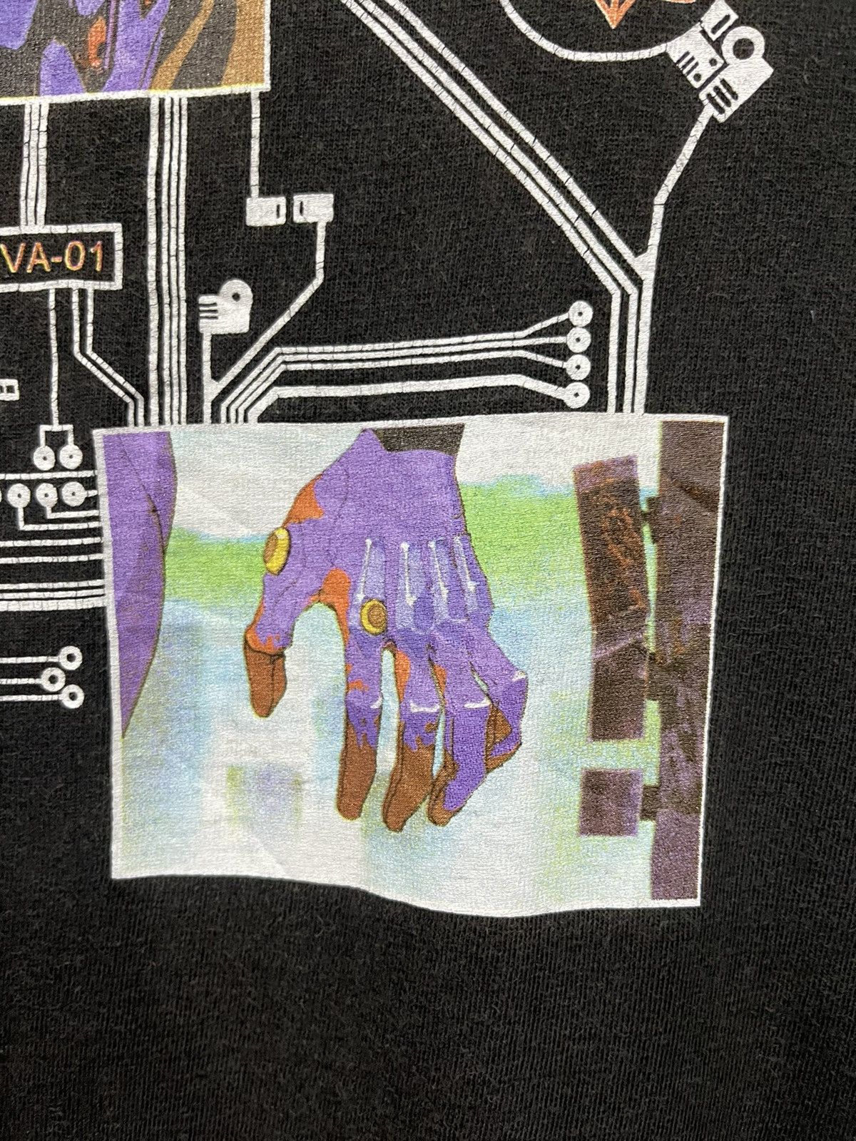 Anime Vintage Anime Neon Genesis Evangelion Cospa Faded Tee Size US L / EU 52-54 / 3 - 3 Thumbnail