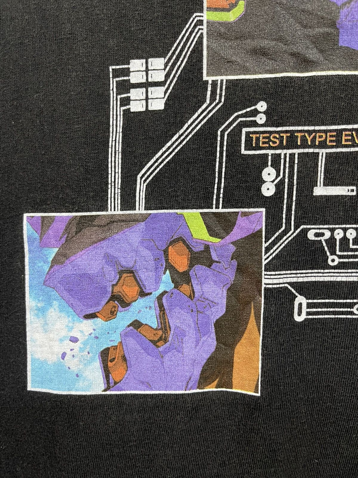 Anime Vintage Anime Neon Genesis Evangelion Cospa Faded Tee Size US L / EU 52-54 / 3 - 5 Thumbnail