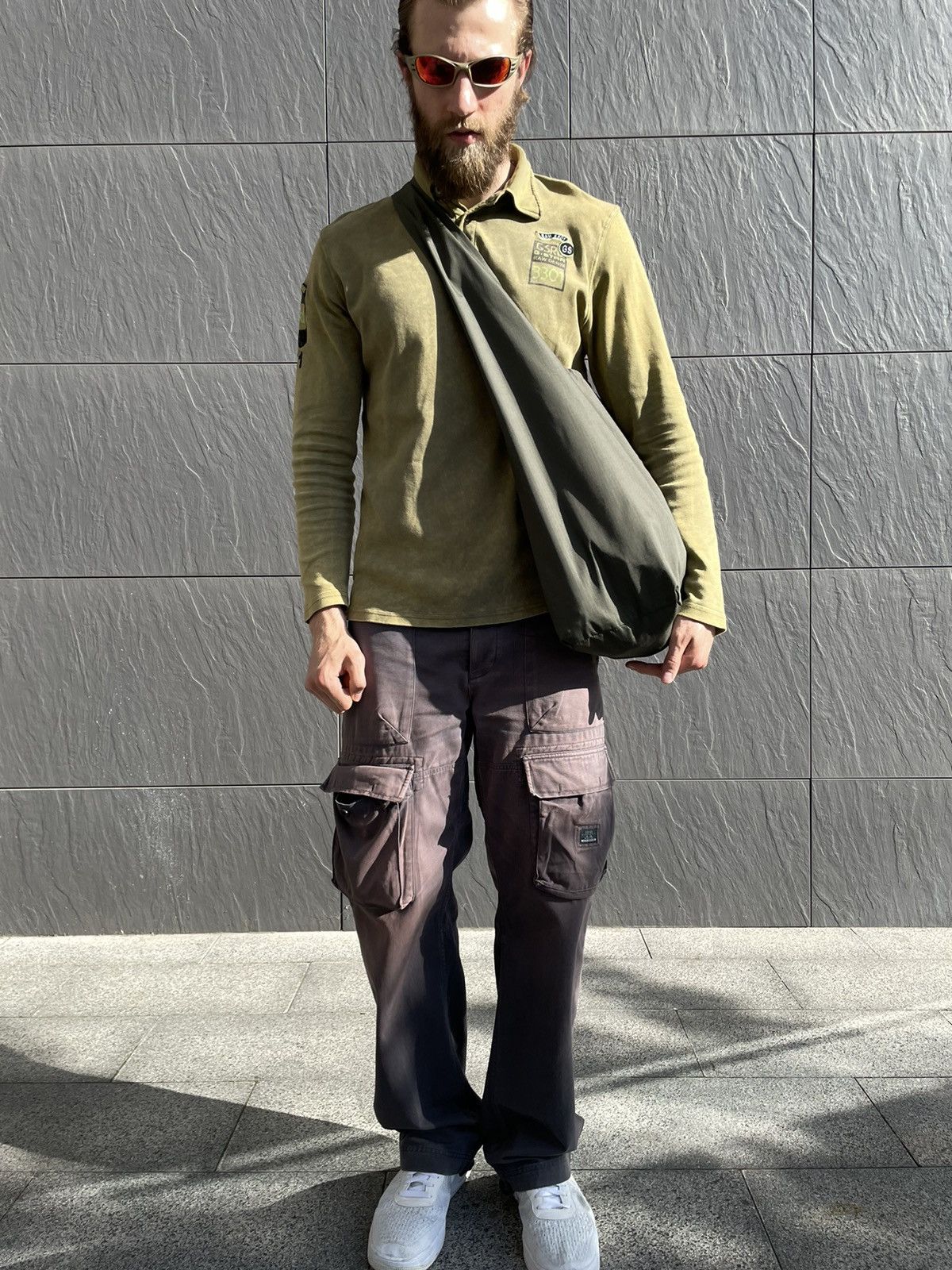 Handmade Shopper military bag Shoulder Tote bag hand made in Ukraine Size ONE SIZE - 1 Thumbnail