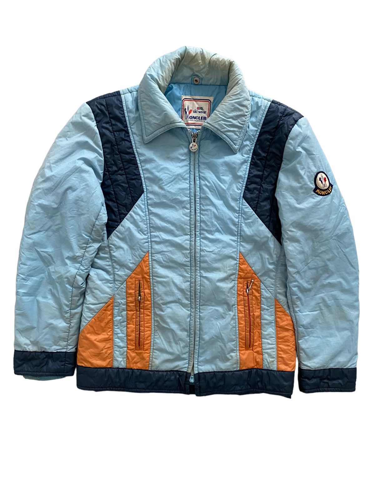 Moncler Vintage Moncler Bomber Jacket design Ski rare Size US L / EU 52-54 / 3 - 1 Thumbnail