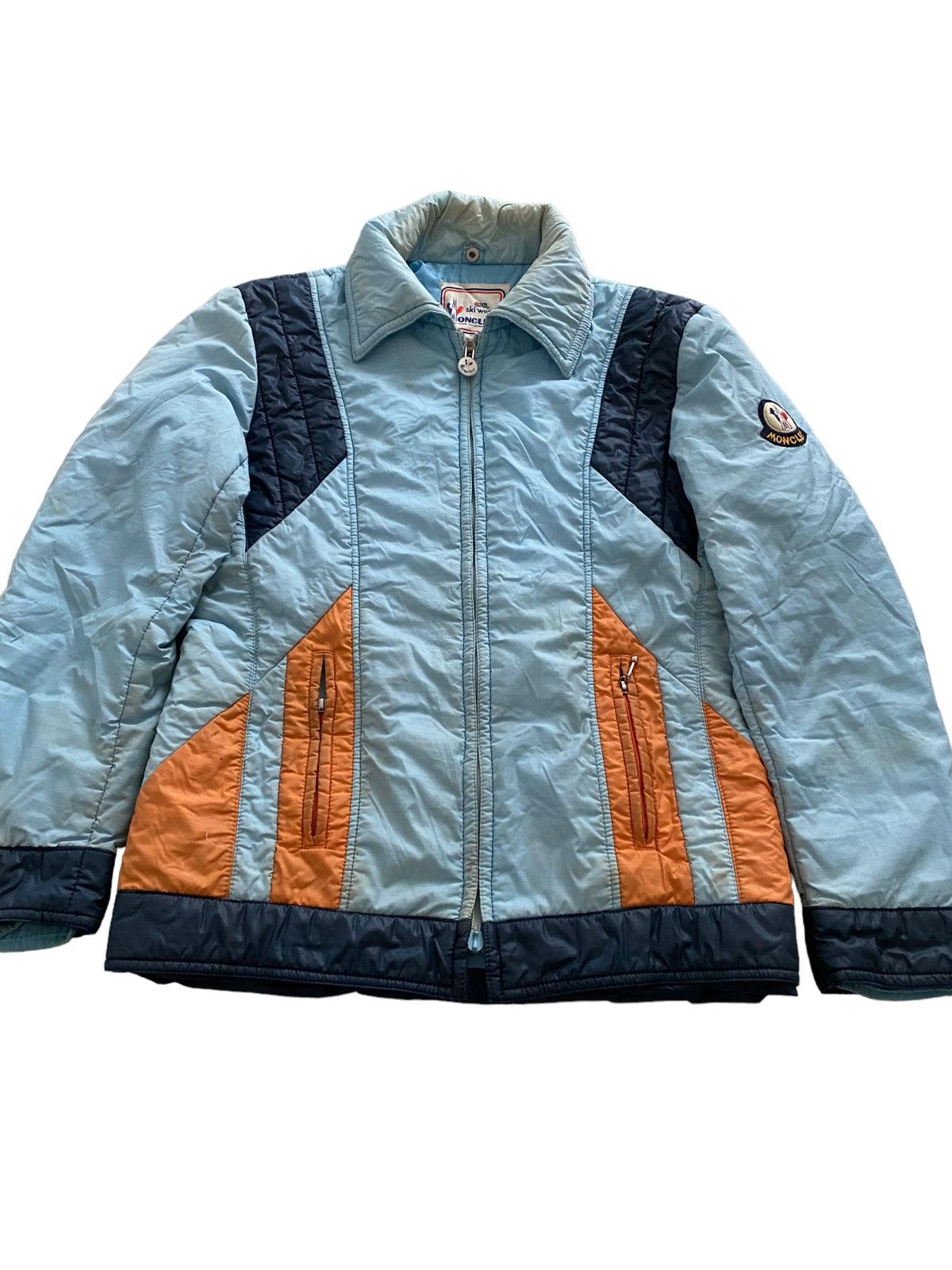 Moncler Vintage Moncler Bomber Jacket design Ski rare Size US L / EU 52-54 / 3 - 9 Thumbnail