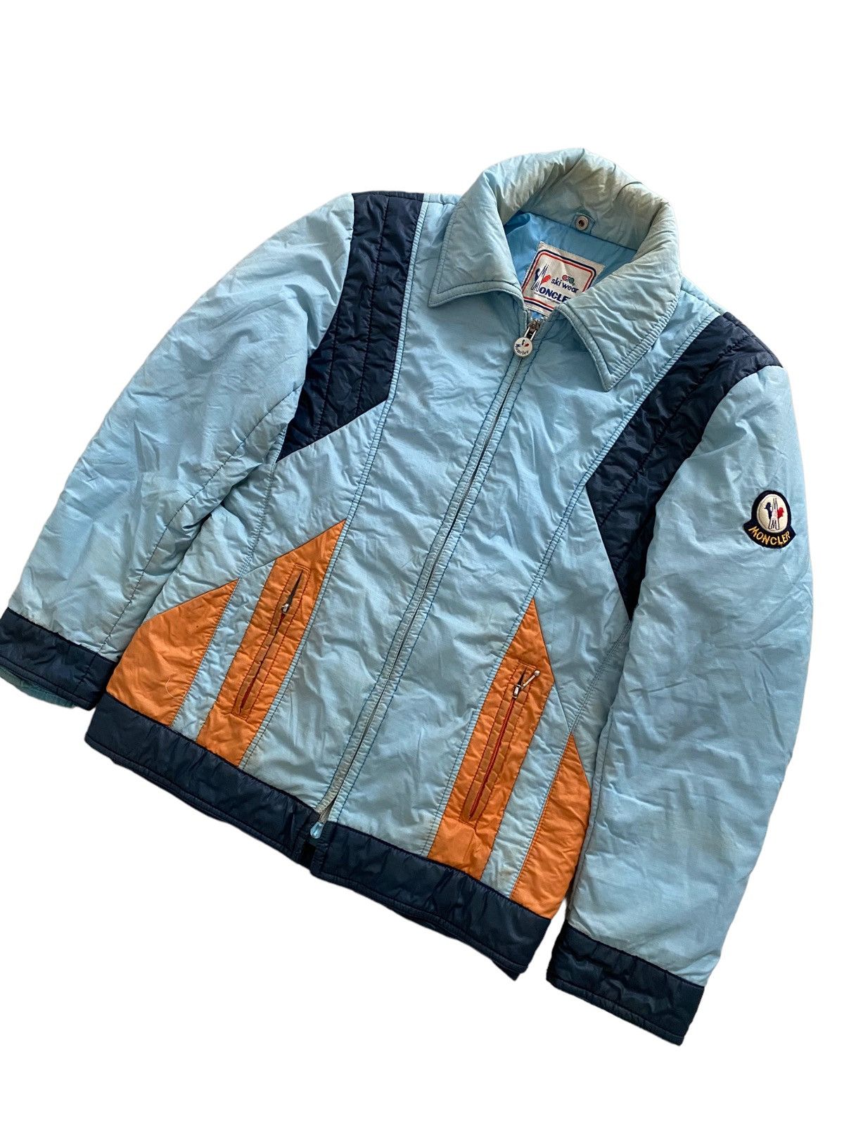 Moncler Vintage Moncler Bomber Jacket design Ski rare Size US L / EU 52-54 / 3 - 2 Thumbnail