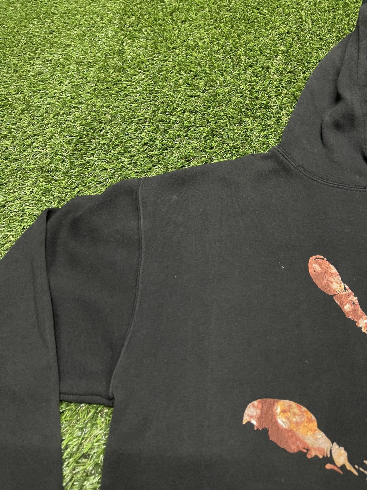 Band Tees Very Rare Vintage 90s PUSHEAD Hand Art Work Hoodie Size US L / EU 52-54 / 3 - 11 Thumbnail