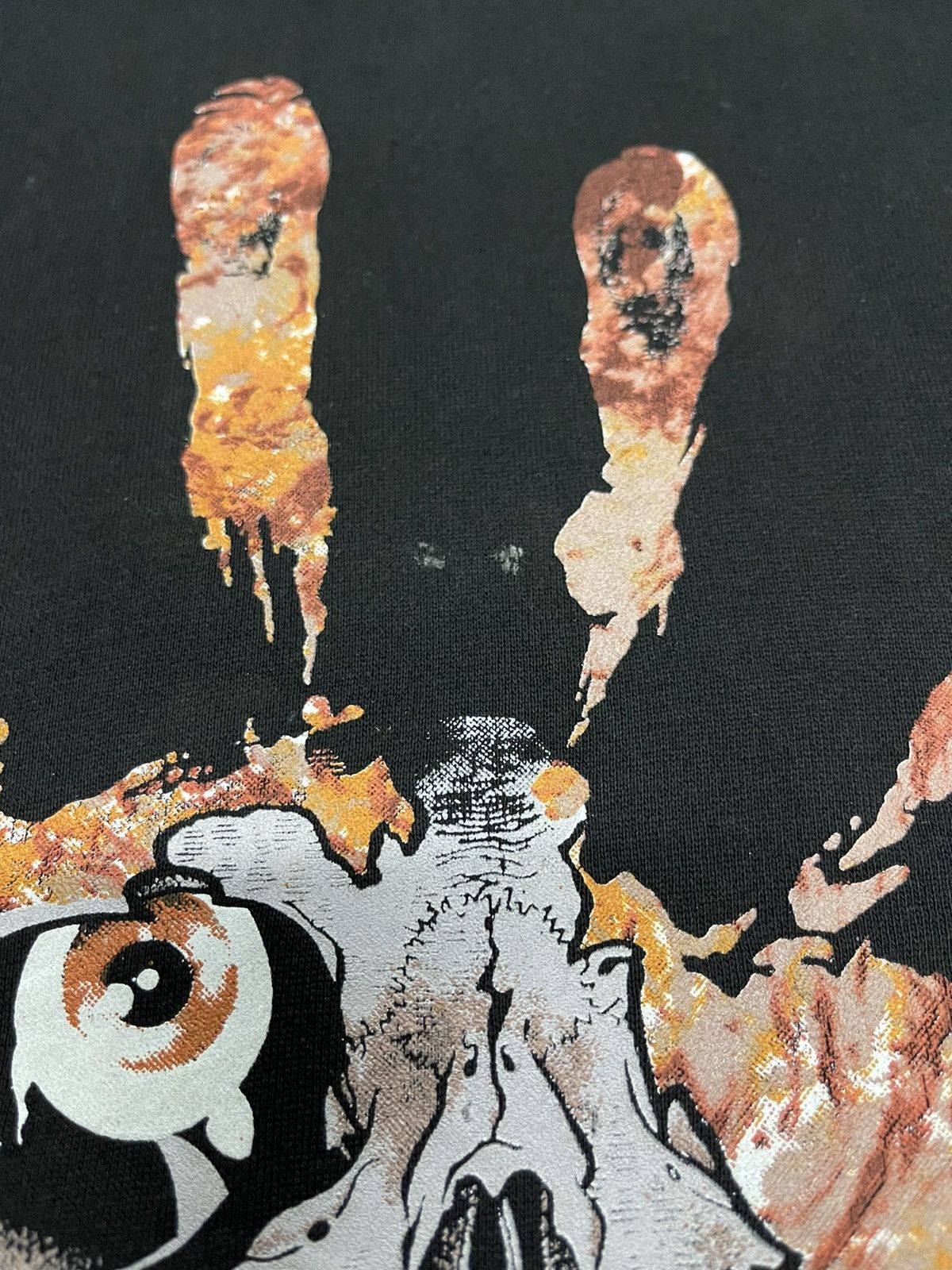 Band Tees Very Rare Vintage 90s PUSHEAD Hand Art Work Hoodie Size US L / EU 52-54 / 3 - 4 Thumbnail