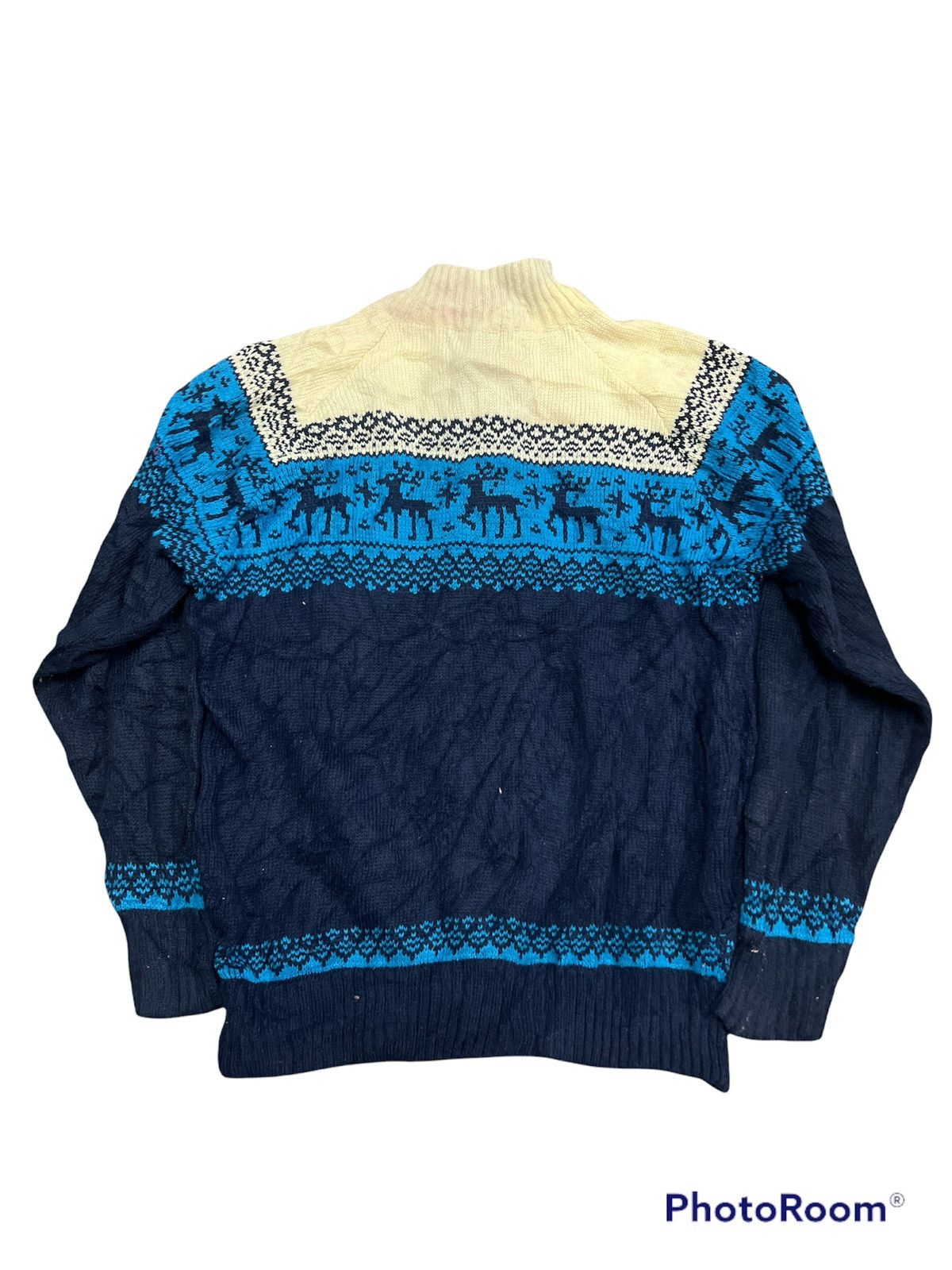 Japanese Brand Knitted zipper up Navajo motif Size US M / EU 48-50 / 2 - 5 Thumbnail