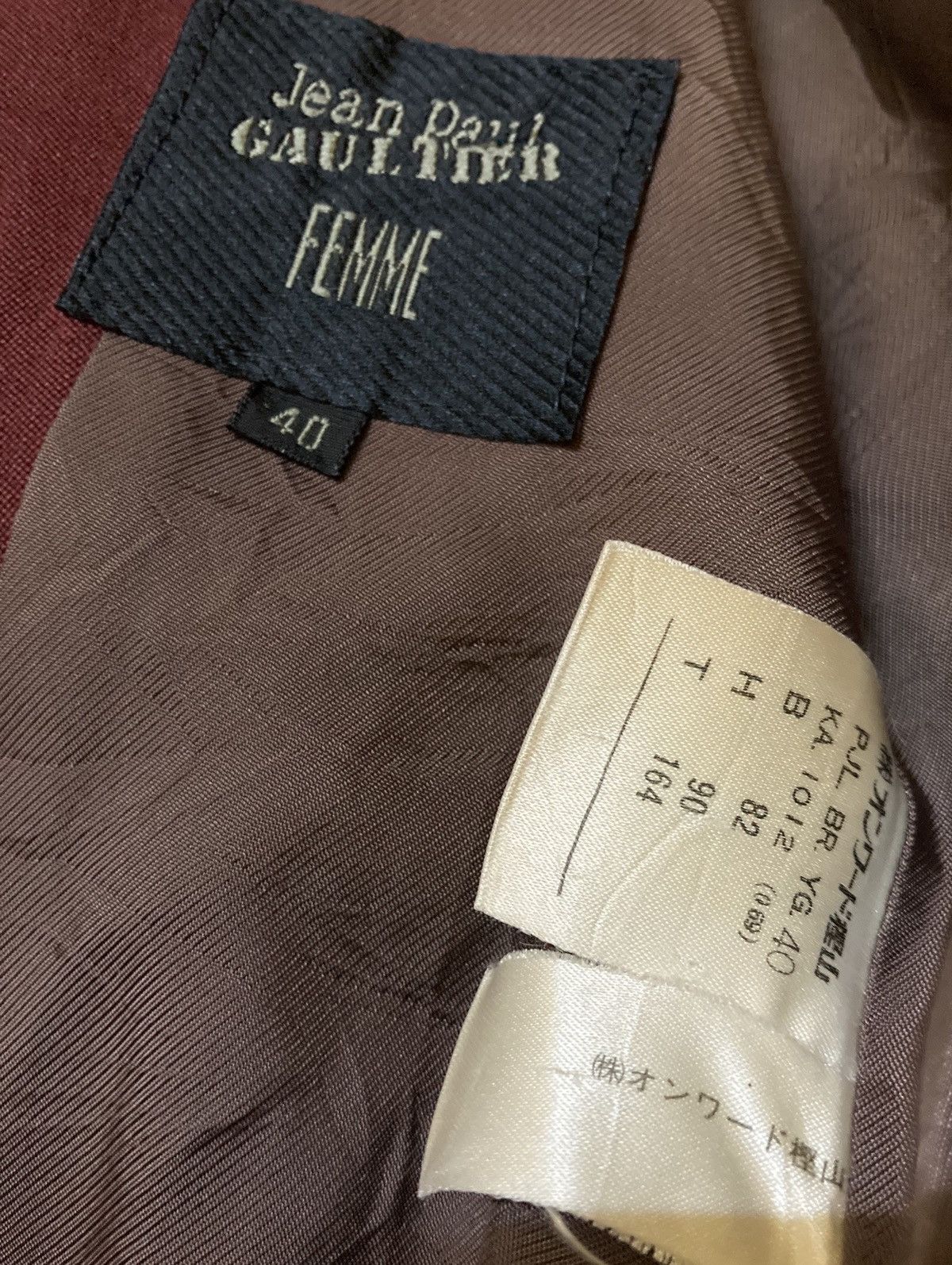 Jean Paul Gaultier Jean Paul Gaultier Femme Blazer Jacket Size US M / EU 48-50 / 2 - 7 Thumbnail