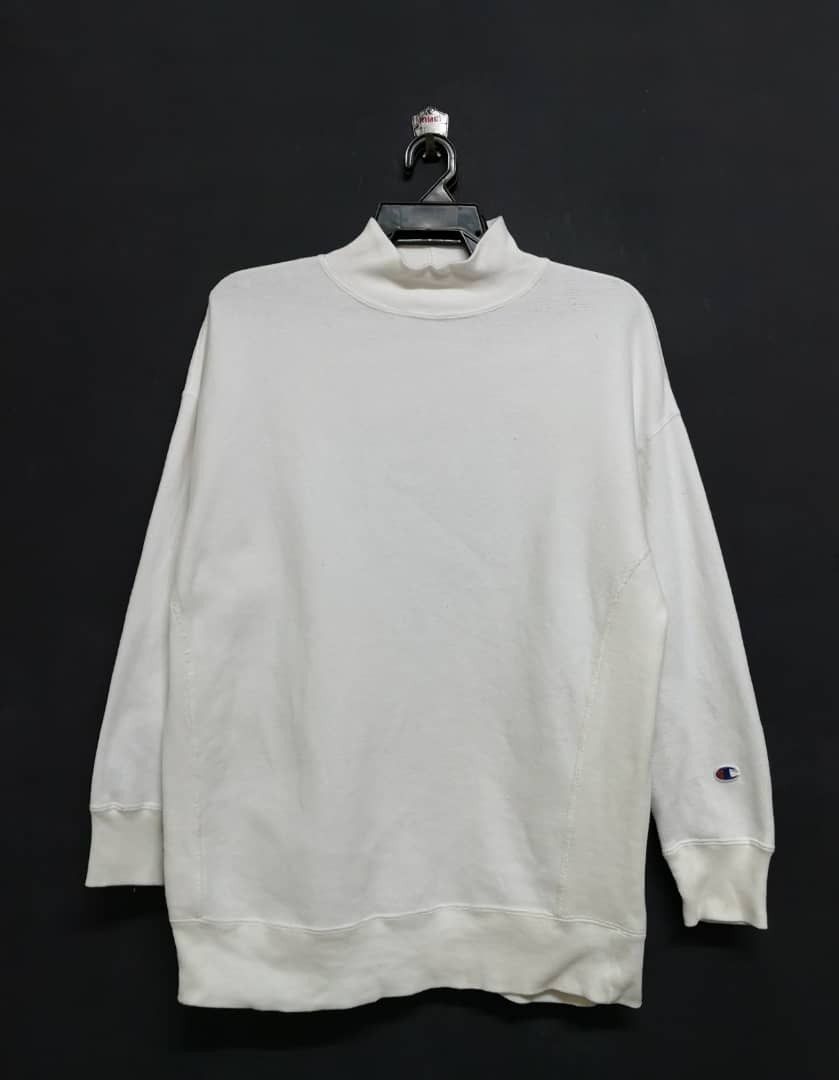 Vintage 90s Champion Reverse Weave XL Mock Neck Sweatshirt