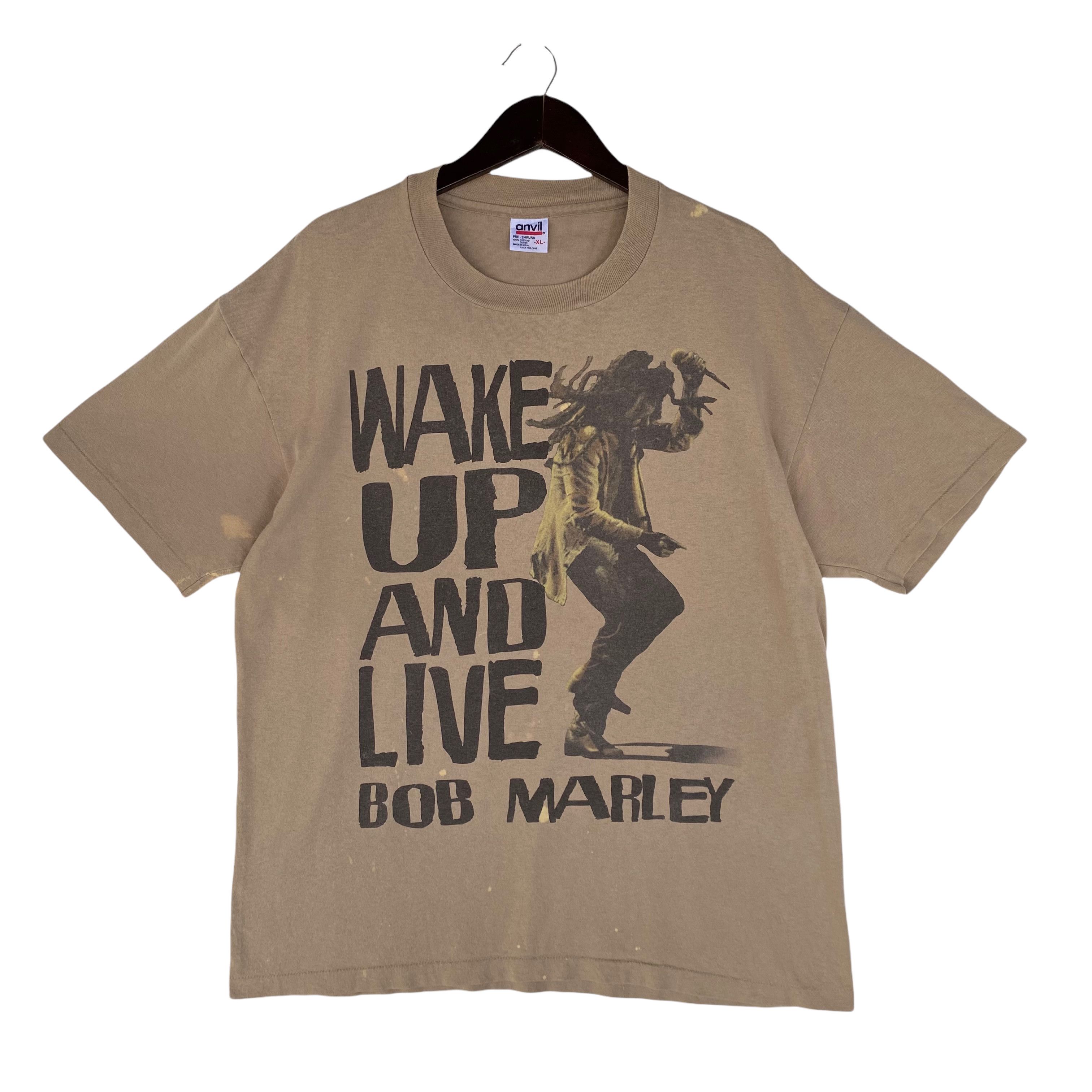 Band Tees 💥VINTAGE 90s BOB MARLEY reggae rasta USA tee shirt