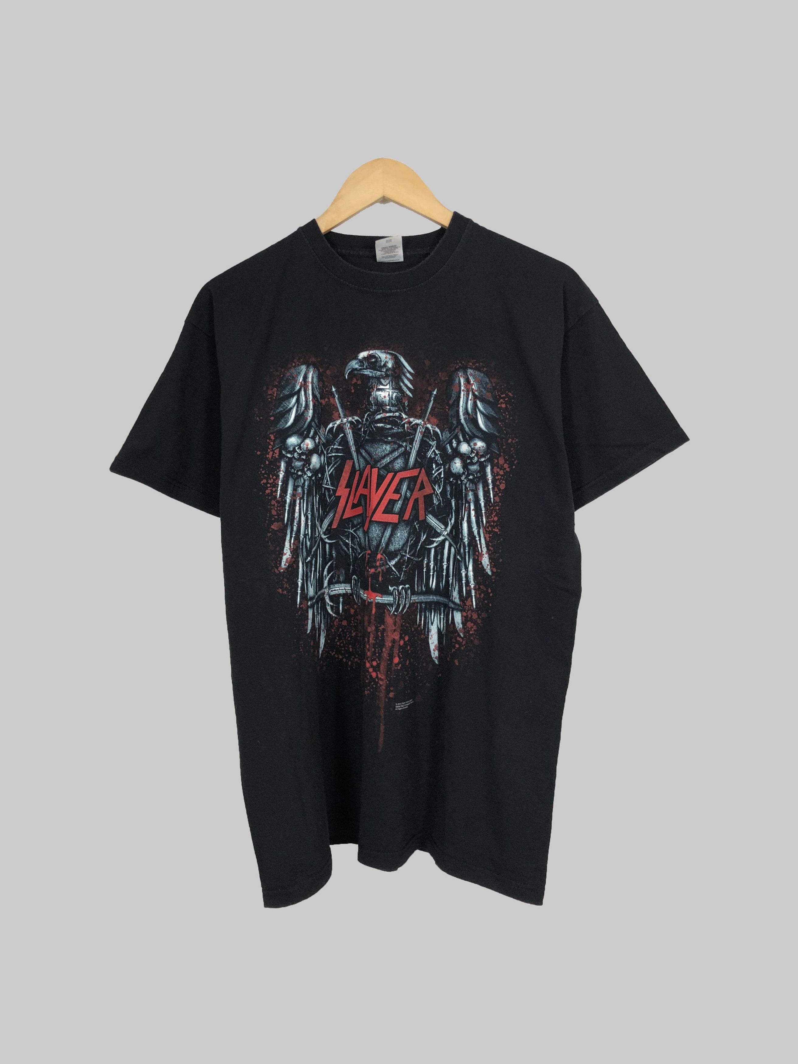Band Tees Vintage 2013 Slayer (Lamb of God Iron Maiden Judas Priest Size US L / EU 52-54 / 3 - 11 Thumbnail