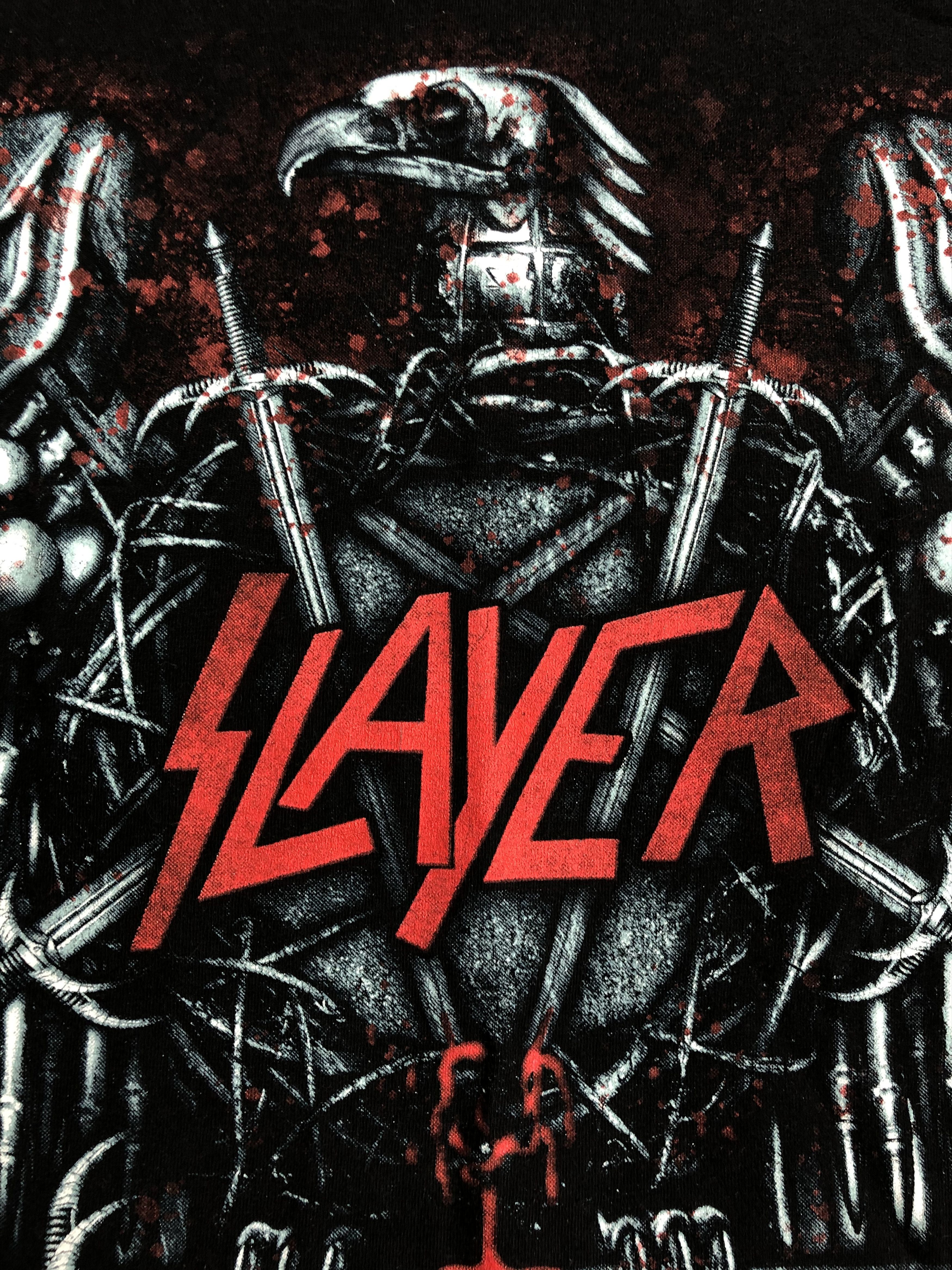 Band Tees Vintage 2013 Slayer (Lamb of God Iron Maiden Judas Priest Size US L / EU 52-54 / 3 - 13 Thumbnail